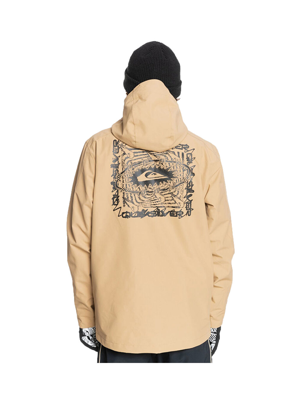 Bej Erkek Snowboard Ceketi In The Hood Kahverengi-6