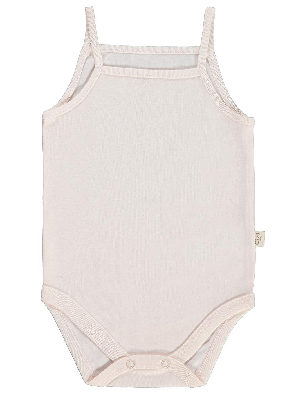 Pembe Baby Basıc İp Askılı 3 Lü 0-36 Ay Çıtçıtlı Badi - Pudra 6-9 Ay-9