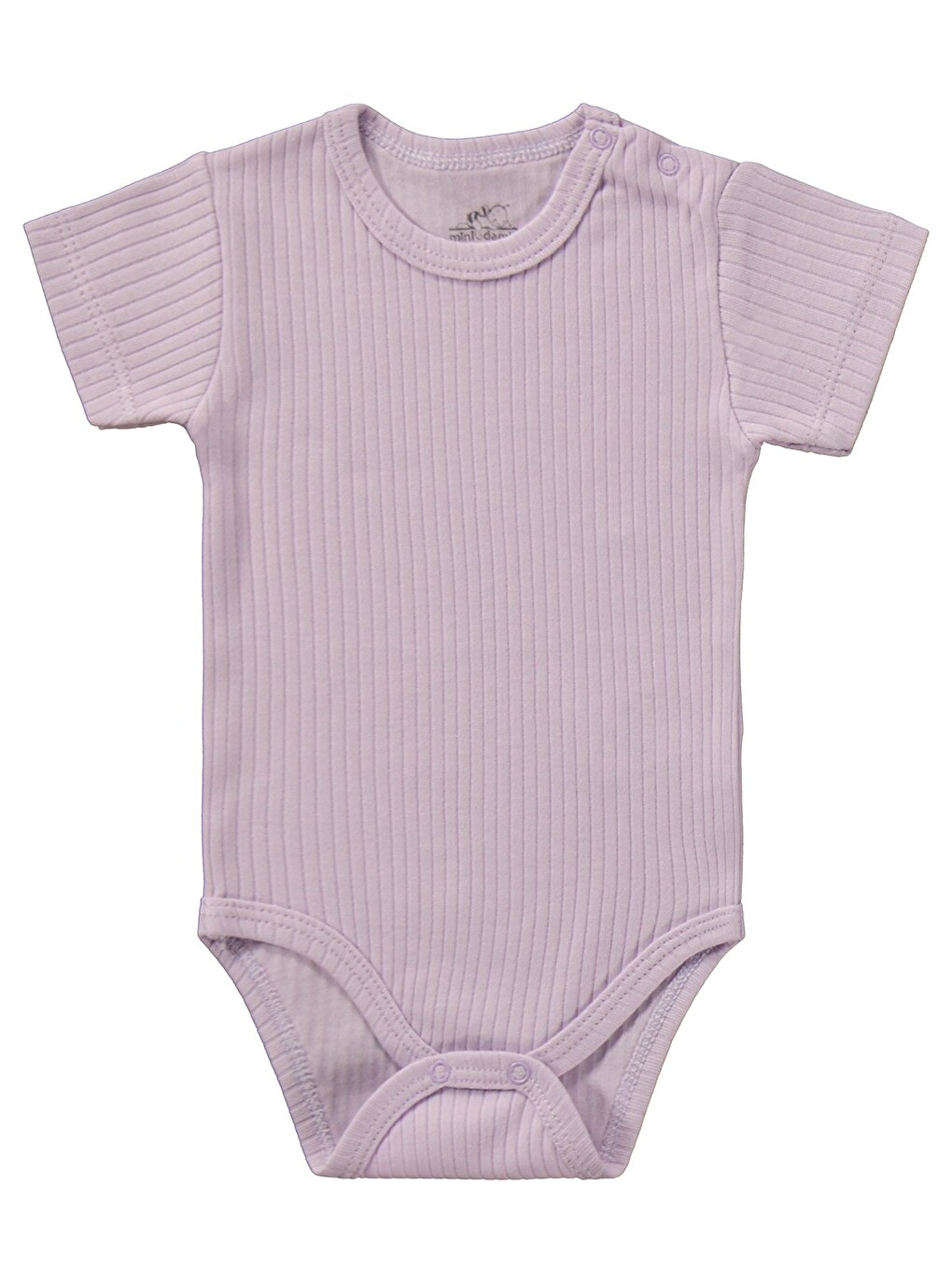 Kısa Kol Basic 3'lü Set 1-18 Ay Çıtçıtlı Badi - Pembe-4