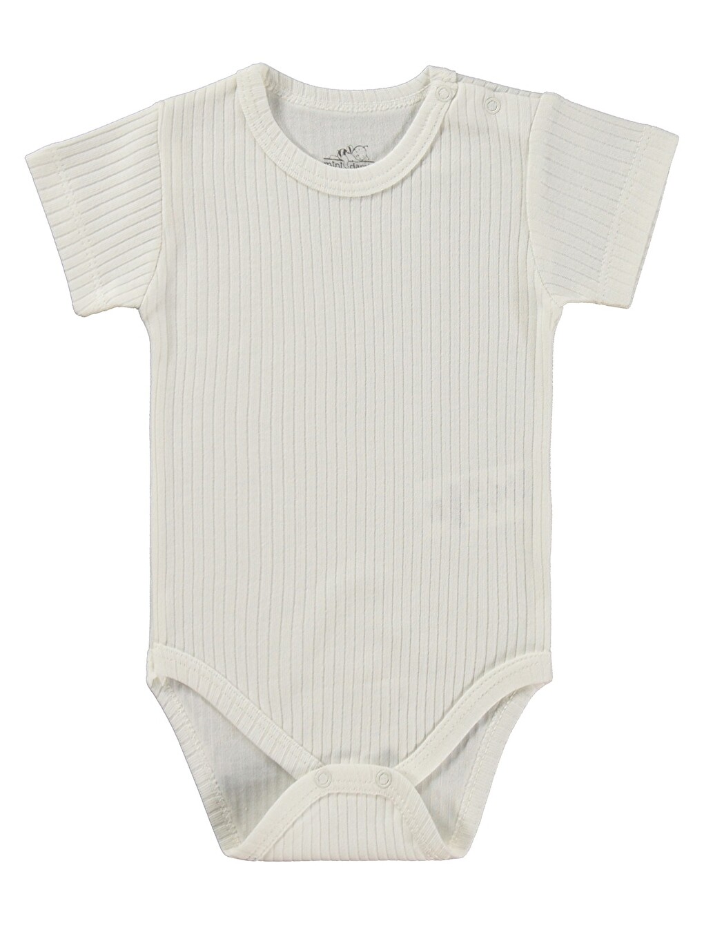 Kısa Kol Basic 3'lü Set 1-18 Ay Çıtçıtlı Badi - Pembe-5