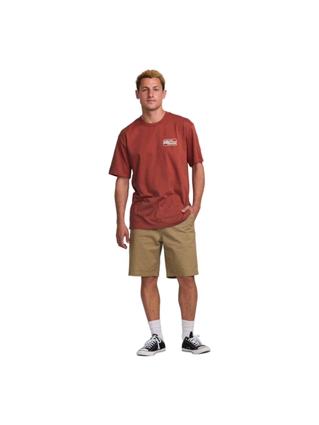 Kırmızı Walled Regular Ss Erkek Tişört