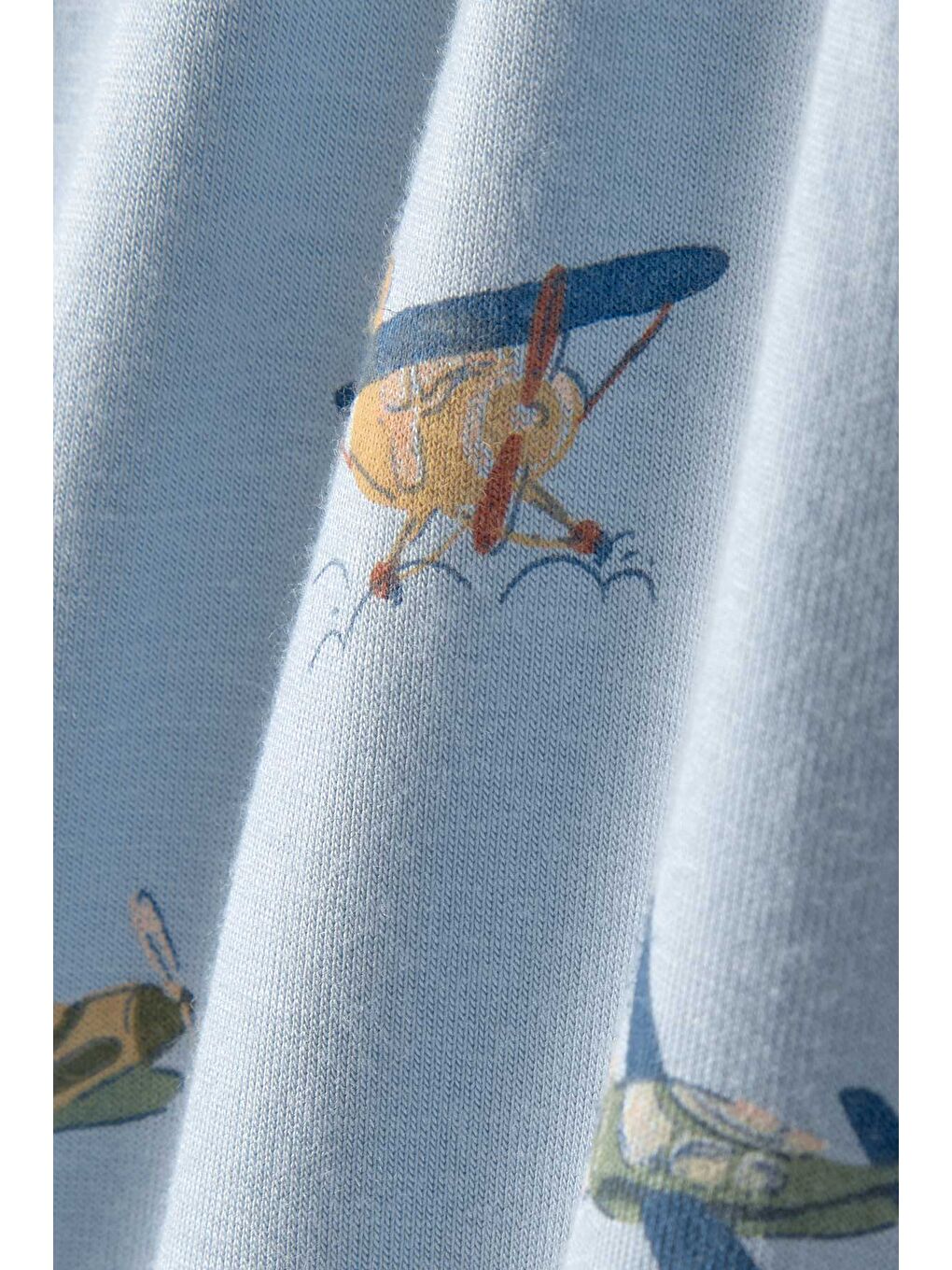 Erkek Bebek 2'li Pantolon Set Yenidoğan-24 Ay Mavi-2