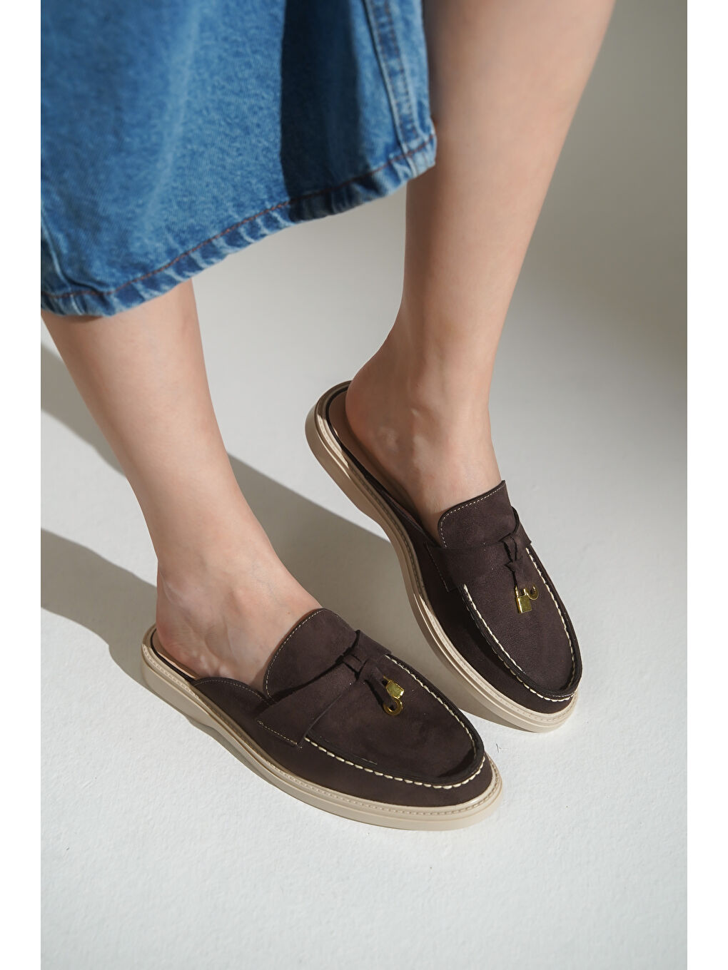 Kahverengi Karol Kadın Terlik LNP-6