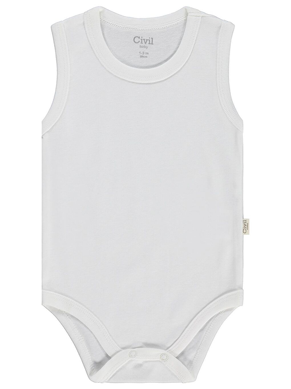 Mercan Baby Basıc 5 Li 0-36 Ay Çıtçıtlı Badi - Kırmızı 1-3 Ay-2