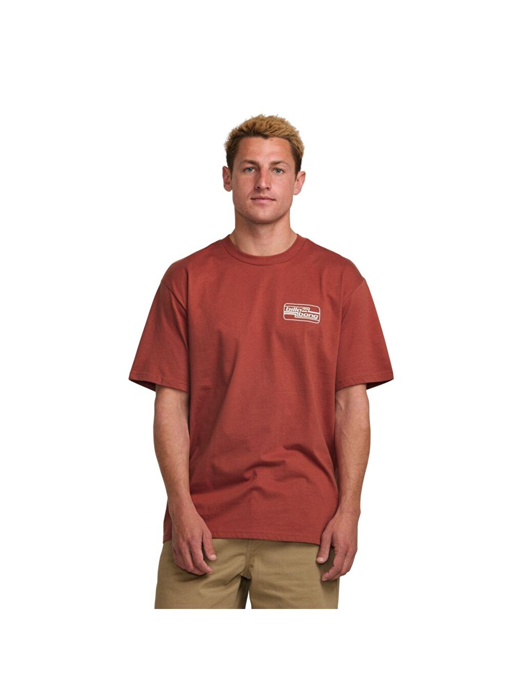 Kırmızı Walled Regular Ss Erkek Tişört-1