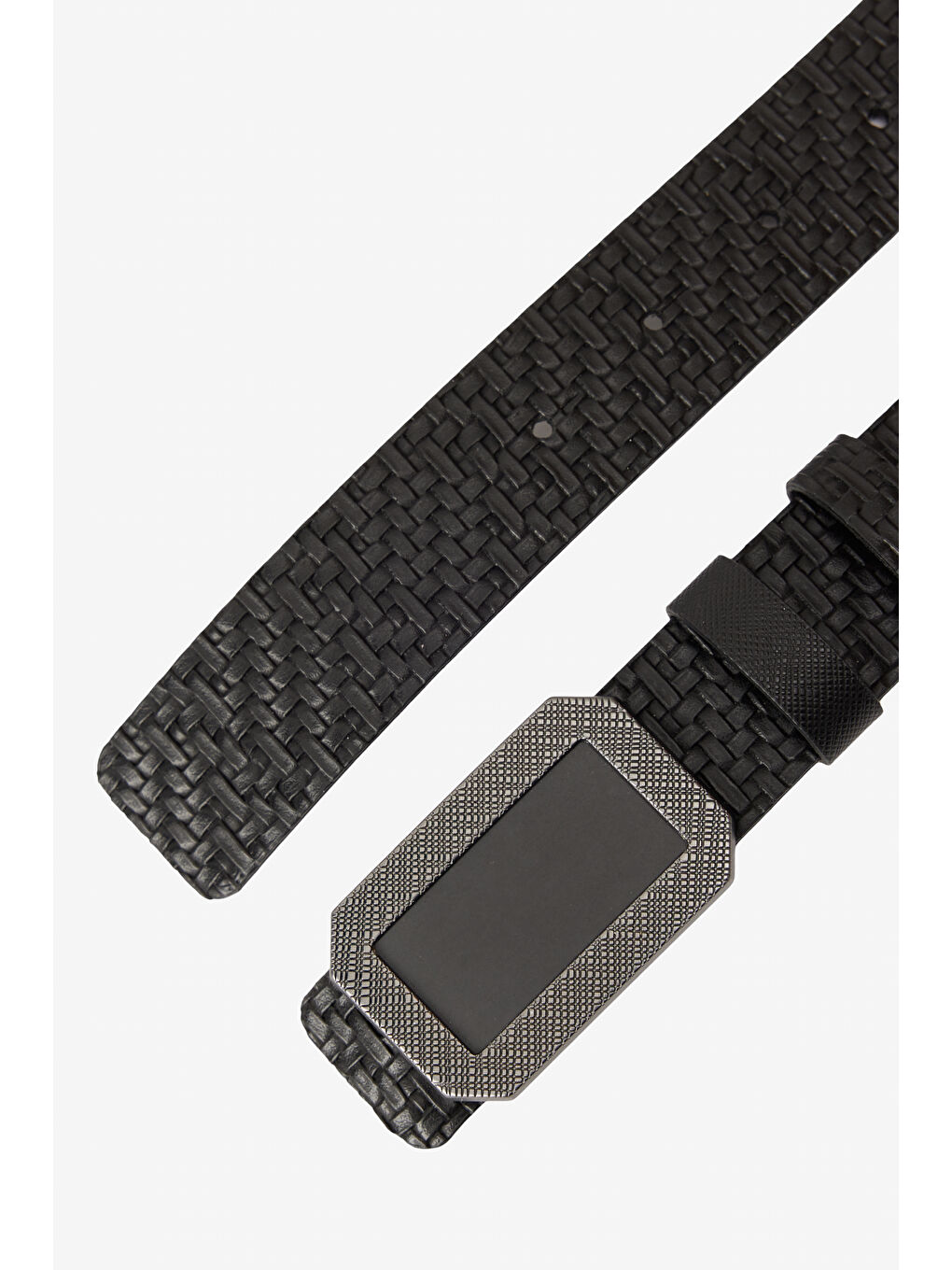 Erkek Siyah Kemer - Kartlık Aksesuar Set-3