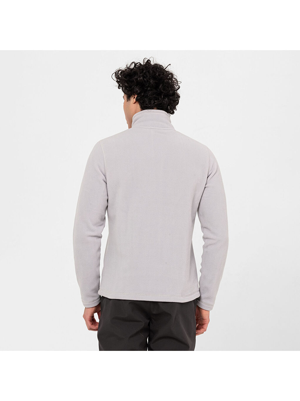 Place Erkek Gri Fermuarlı Sweatshirt-5