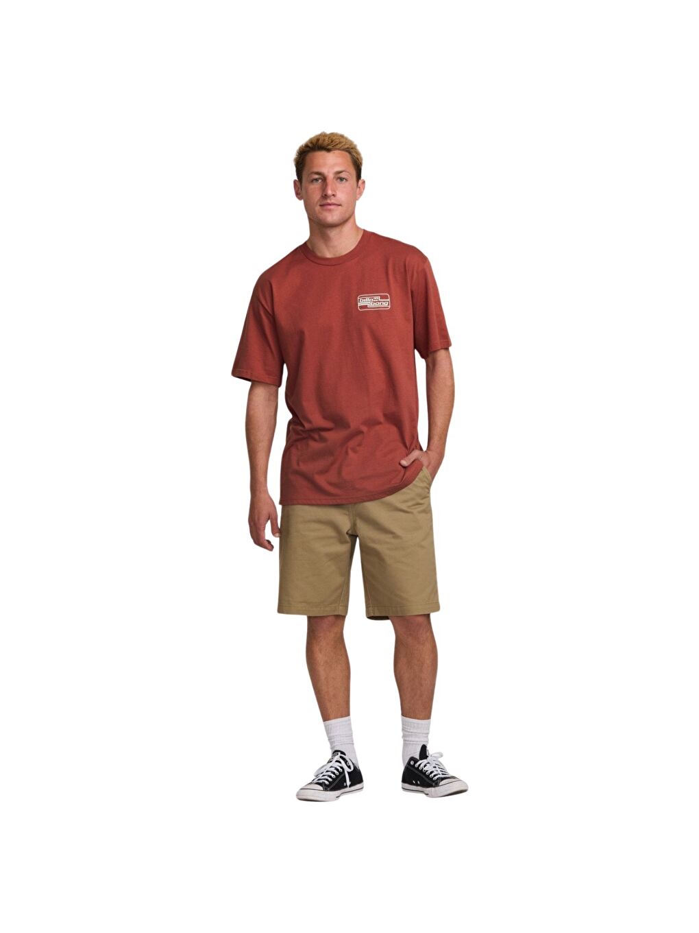 Kırmızı Walled Regular Ss Erkek Tişört-4