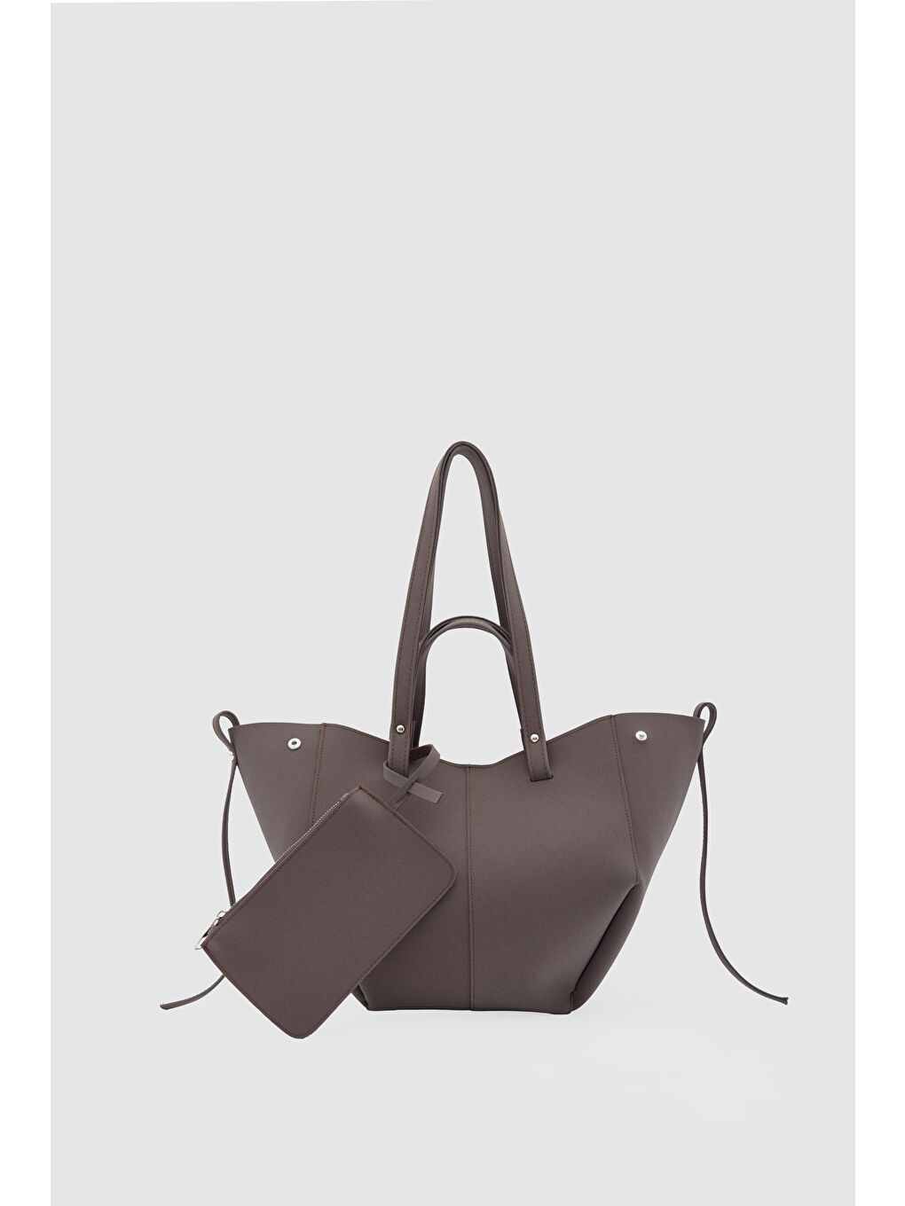 Kahverengi Champ City Süet Omuz Çantası Kahve-1