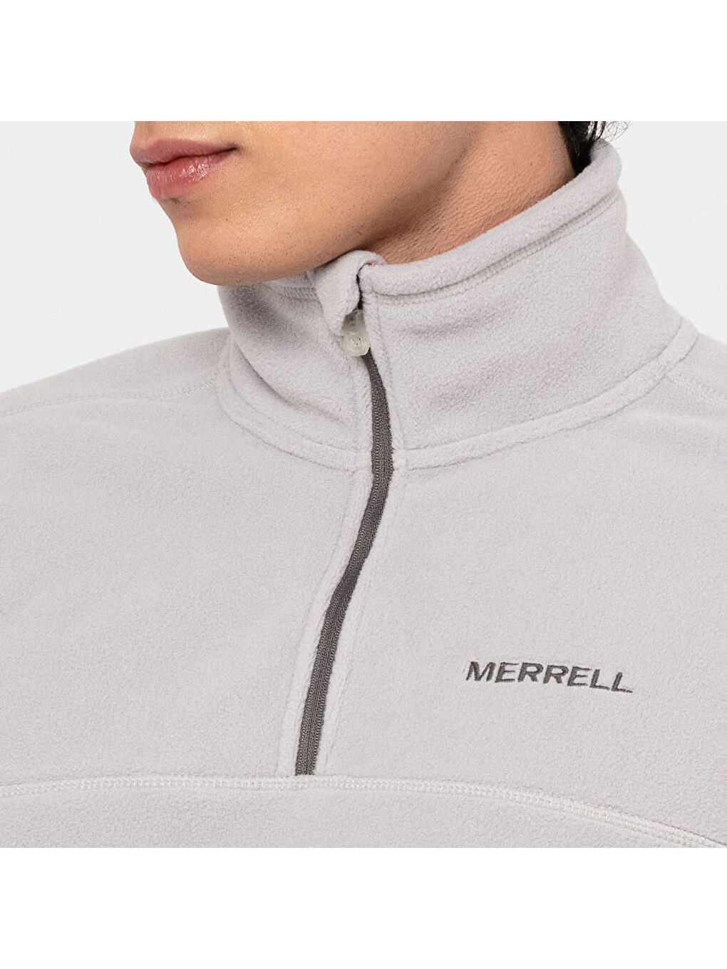 Place Erkek Gri Fermuarlı Sweatshirt-7