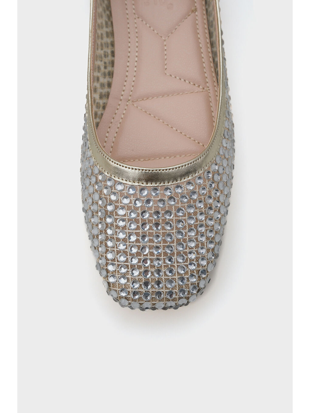 Sarı Abra Fileli Taşlı Kadın Babet-2