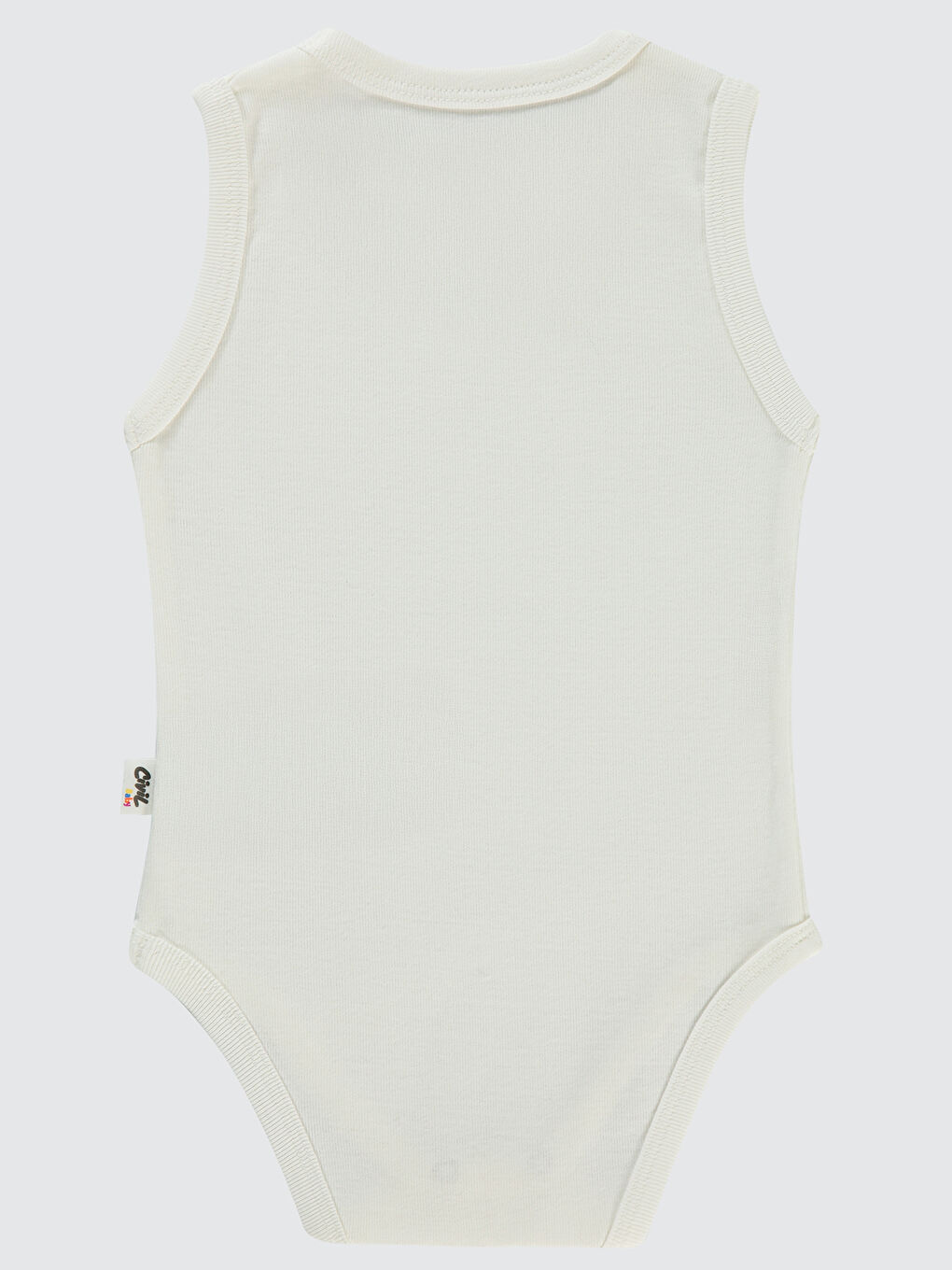 Baby Bebek 3'lü Çıtçıtlı Badi 12-36 Ay Beyaz-2