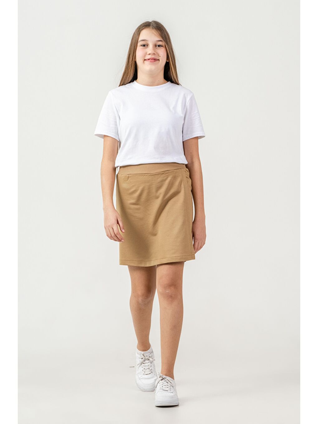 Kahverengi Kız Çocuk Şort Etek