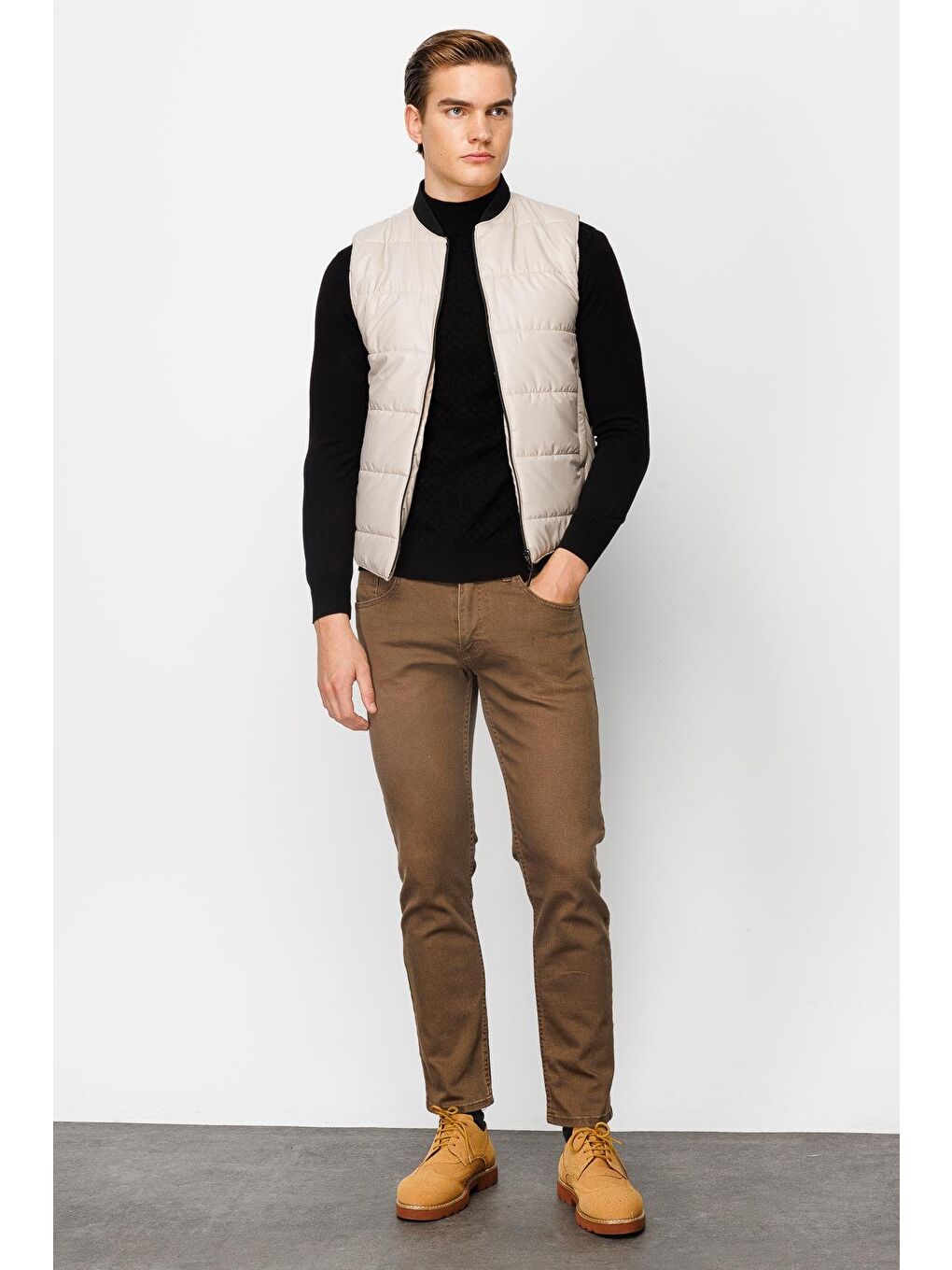 Erkek Bej Pmp Şişme Yelek-1