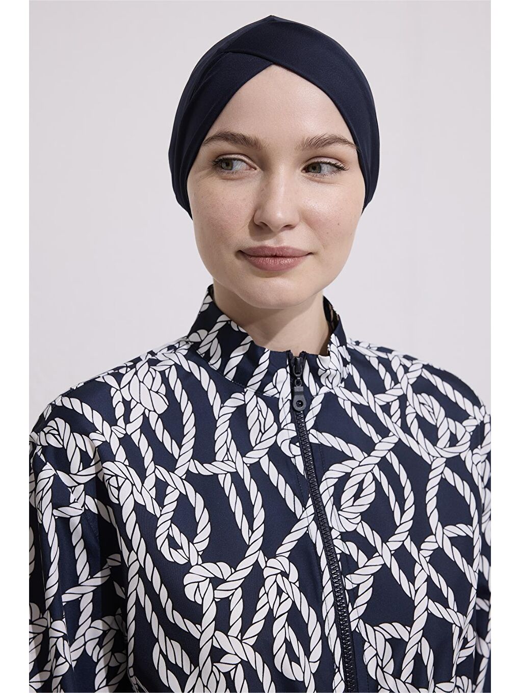 Çapraz Yüzücü 25 Bone Lacivert-4