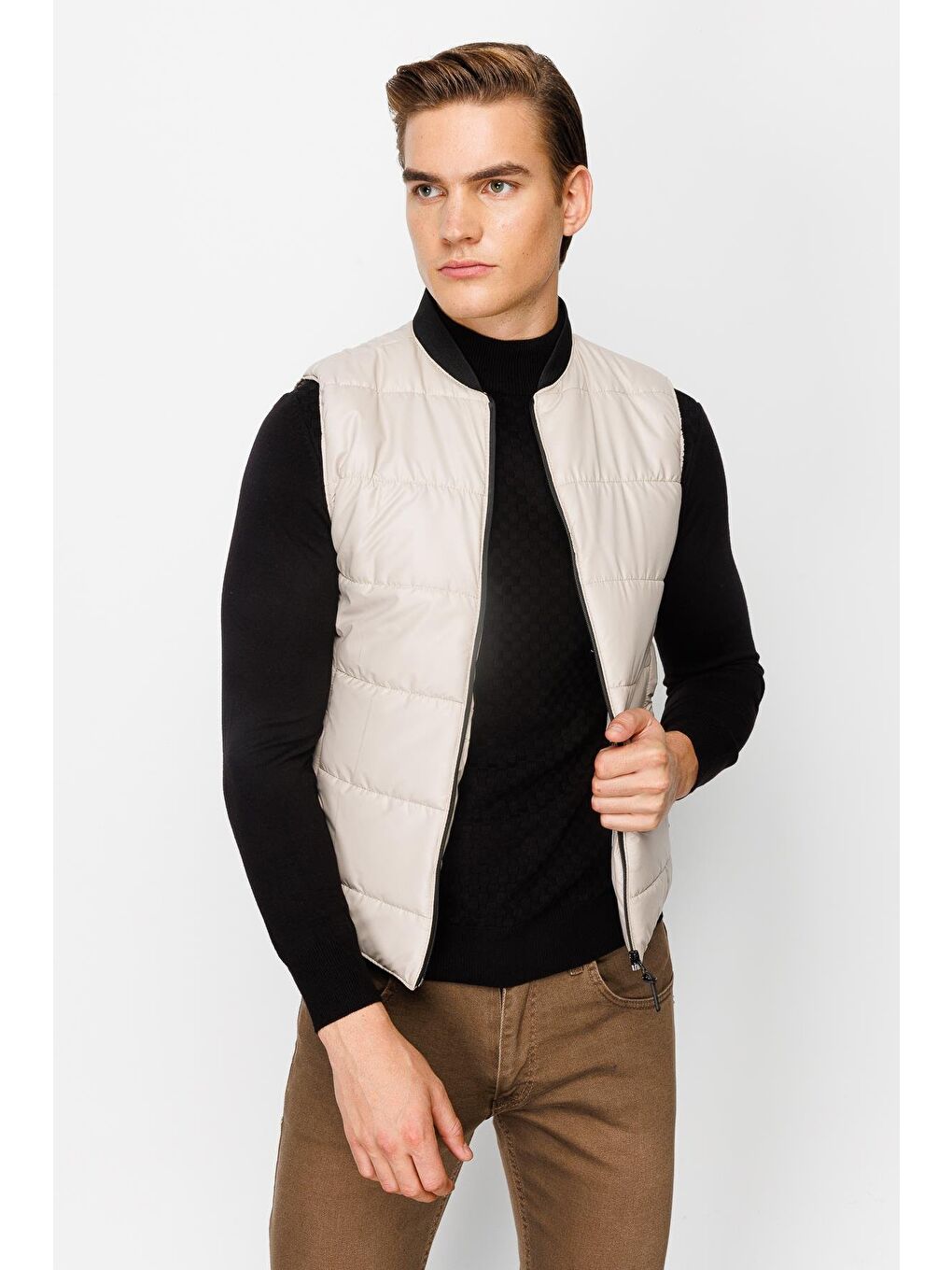Erkek Bej Pmp Şişme Yelek-3