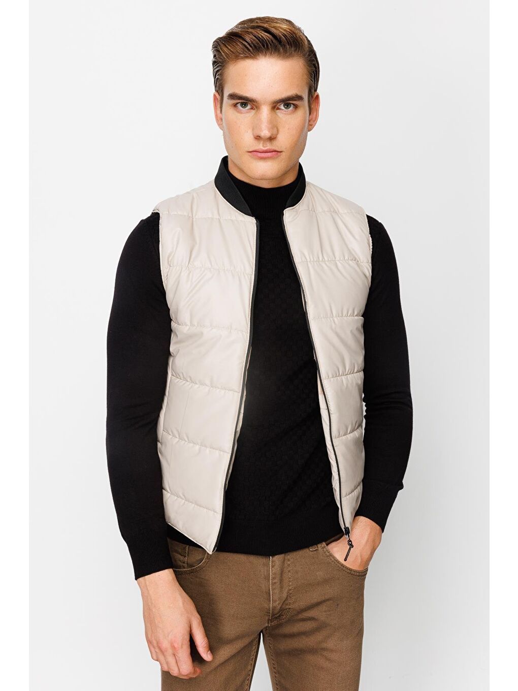 Erkek Bej Pmp Şişme Yelek-6