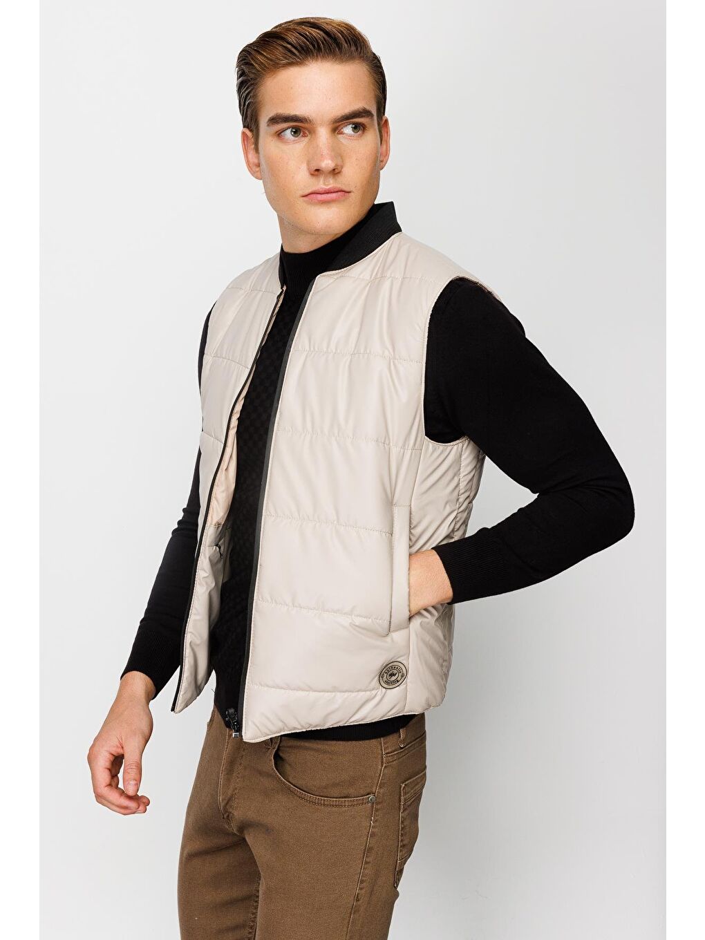 Erkek Bej Pmp Şişme Yelek-7