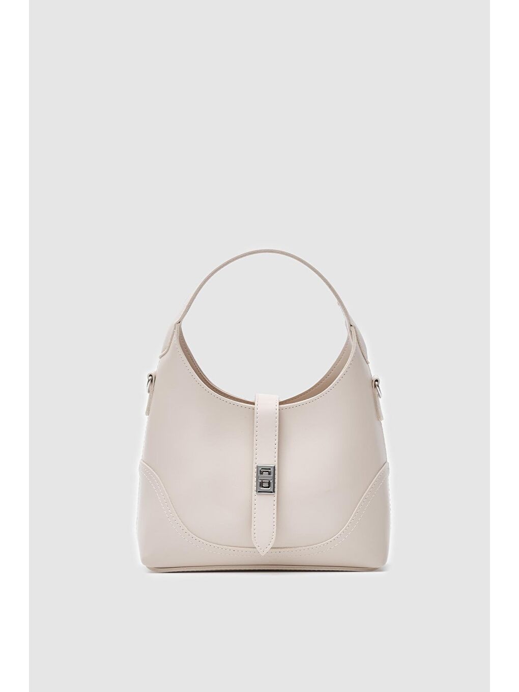 Ekru Laya El Ve Çapraz Çanta Krem