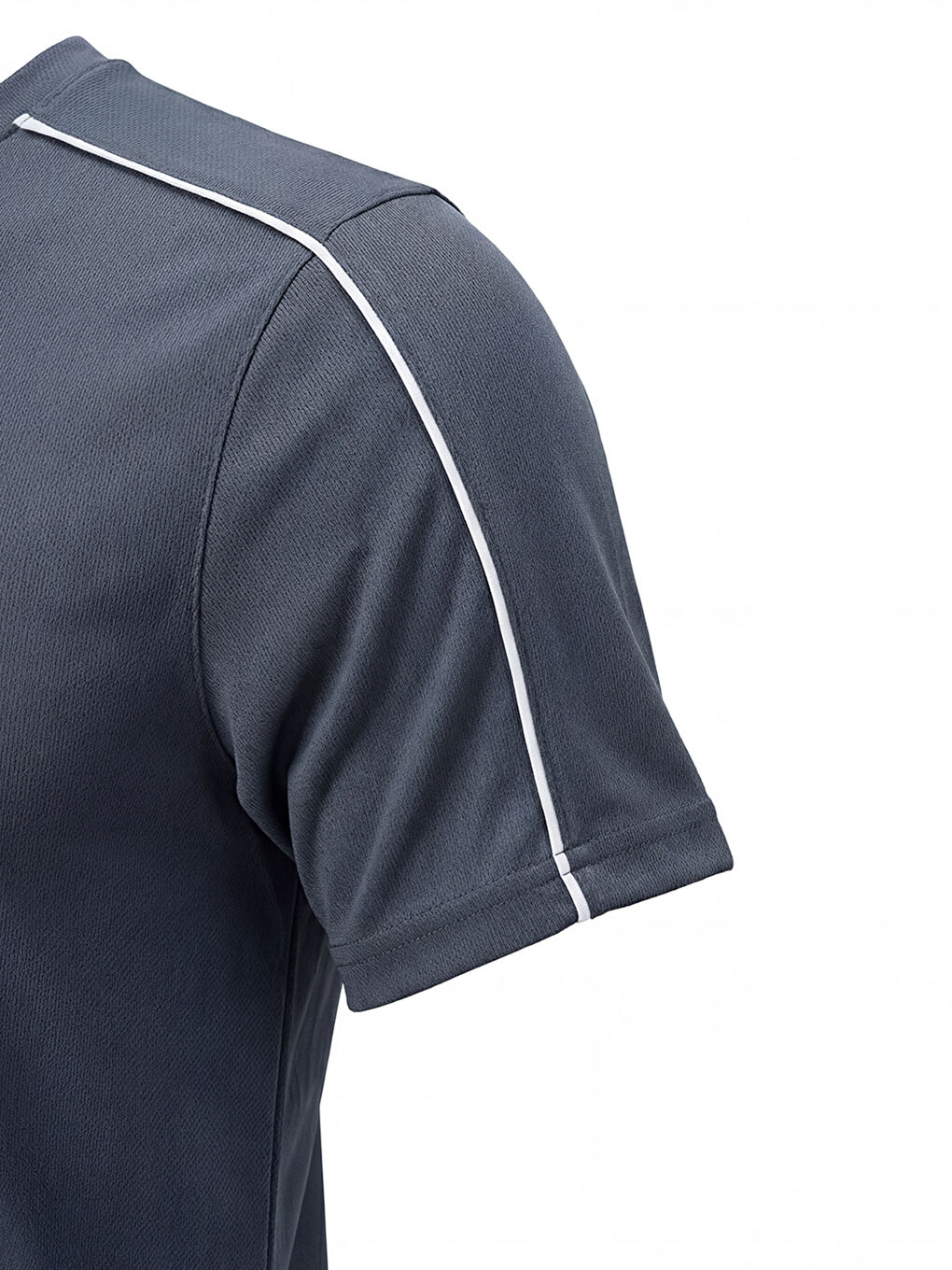 Antrasit ORENDAHILL Erkek Spor Tişört Hızlı Kuruyan Esnek Regular Fit Trim Detaylı Activewear-5