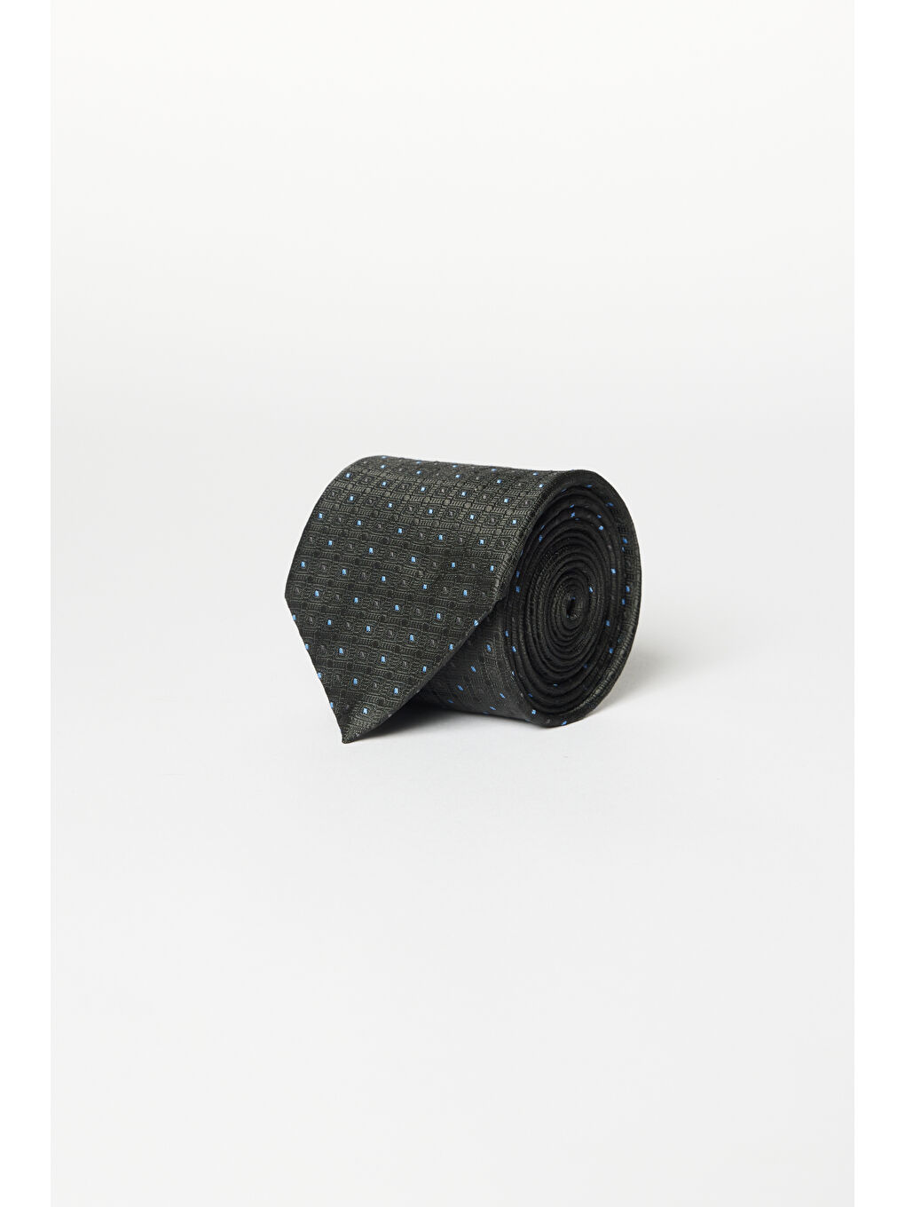Erkek Antrasit-İndigo Desenli Kravat