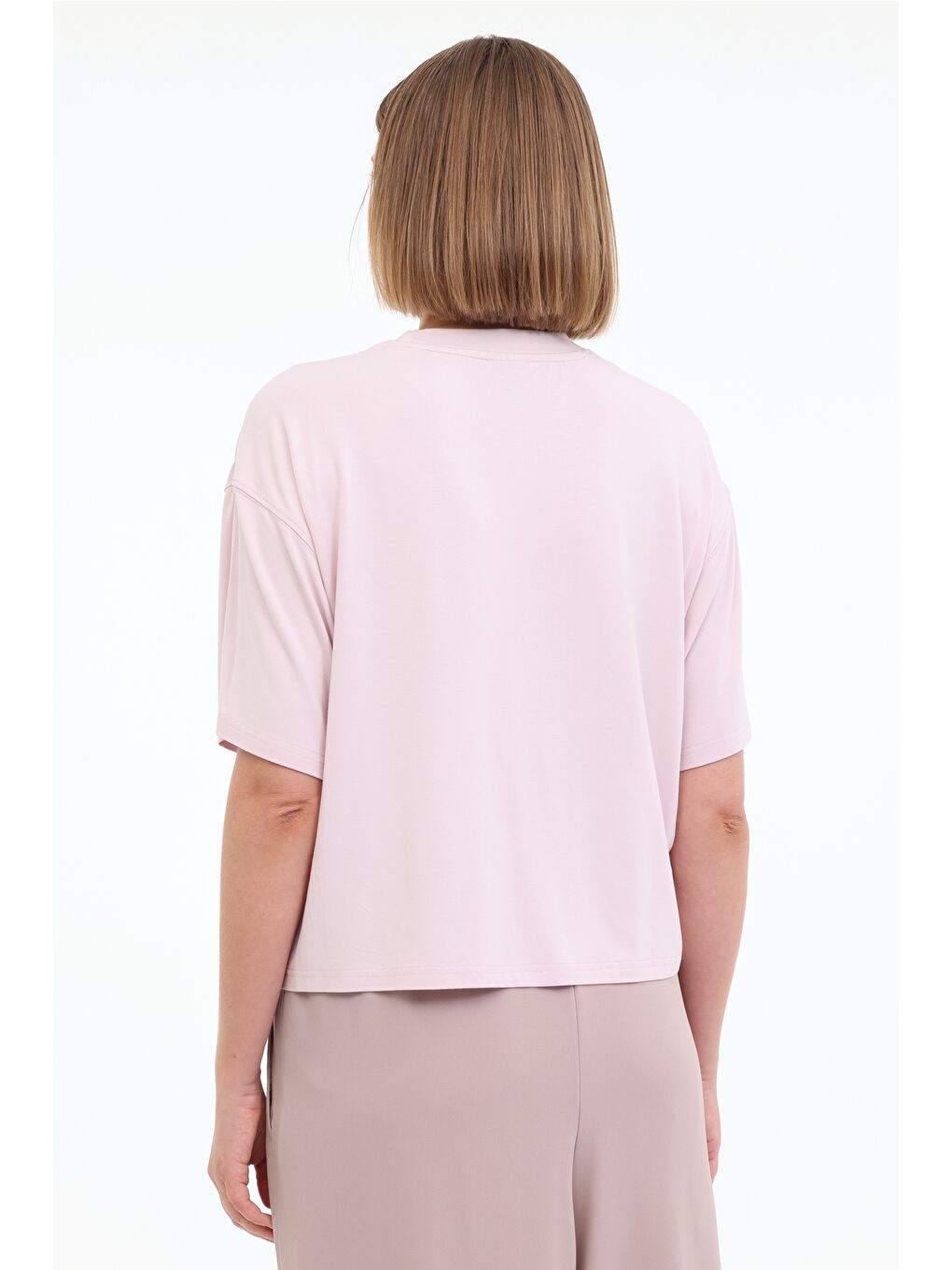 WL BAMB 11BMB-004 5FX Pembe Kadın Kısa Kol T-Shirt-1