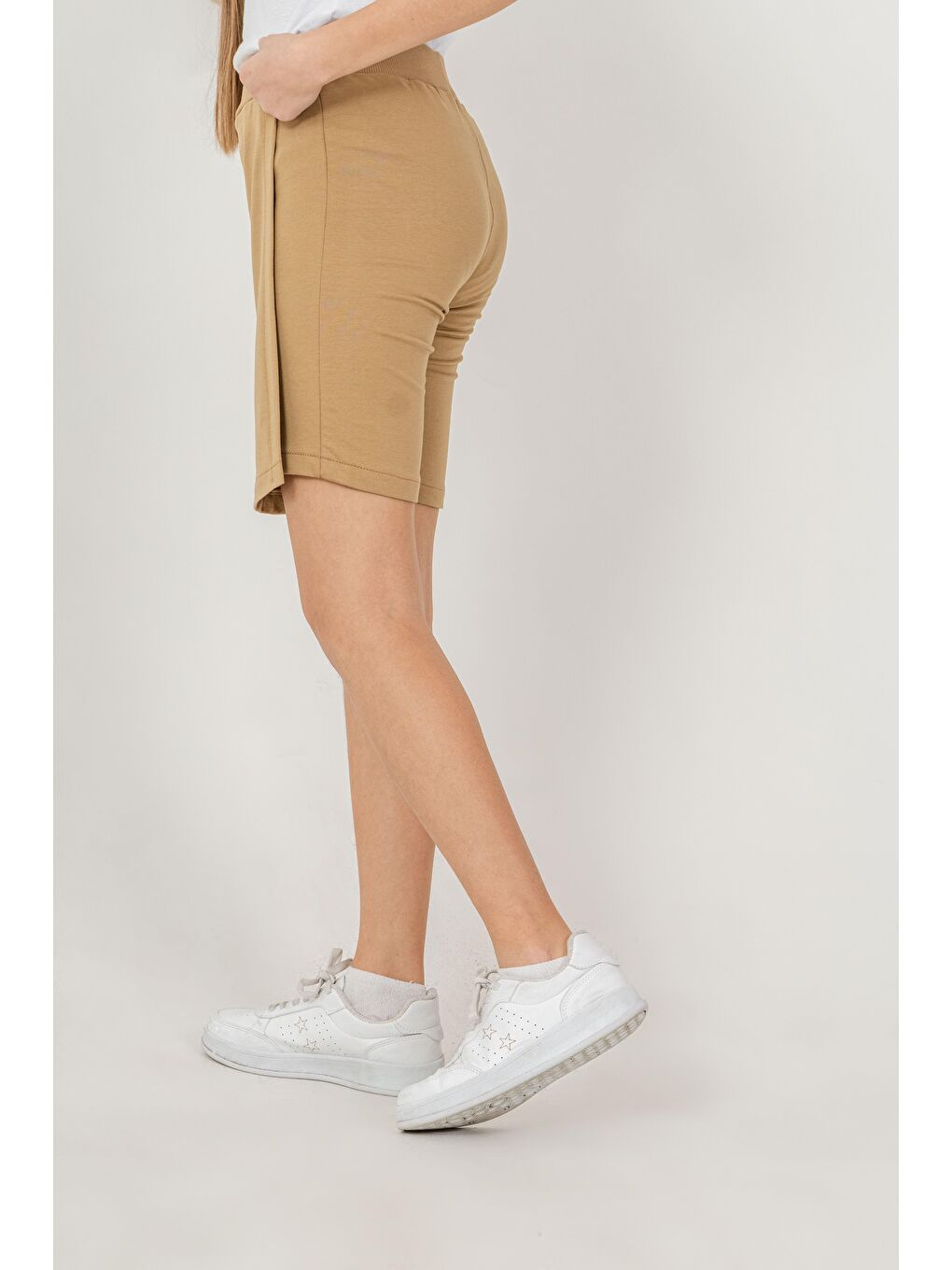 Kahverengi Kız Çocuk Şort Etek-3