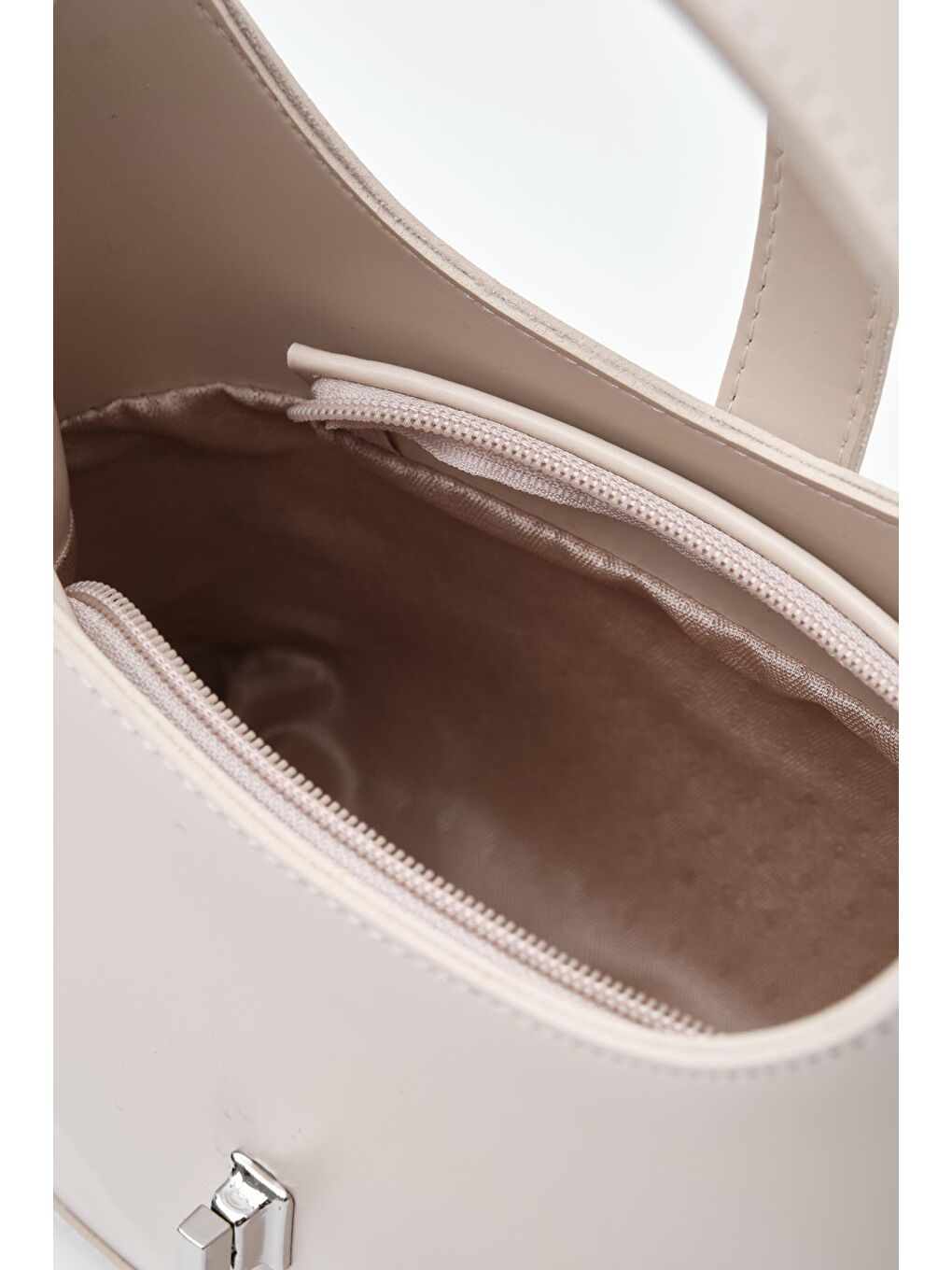 Ekru Laya El Ve Çapraz Çanta Krem-5