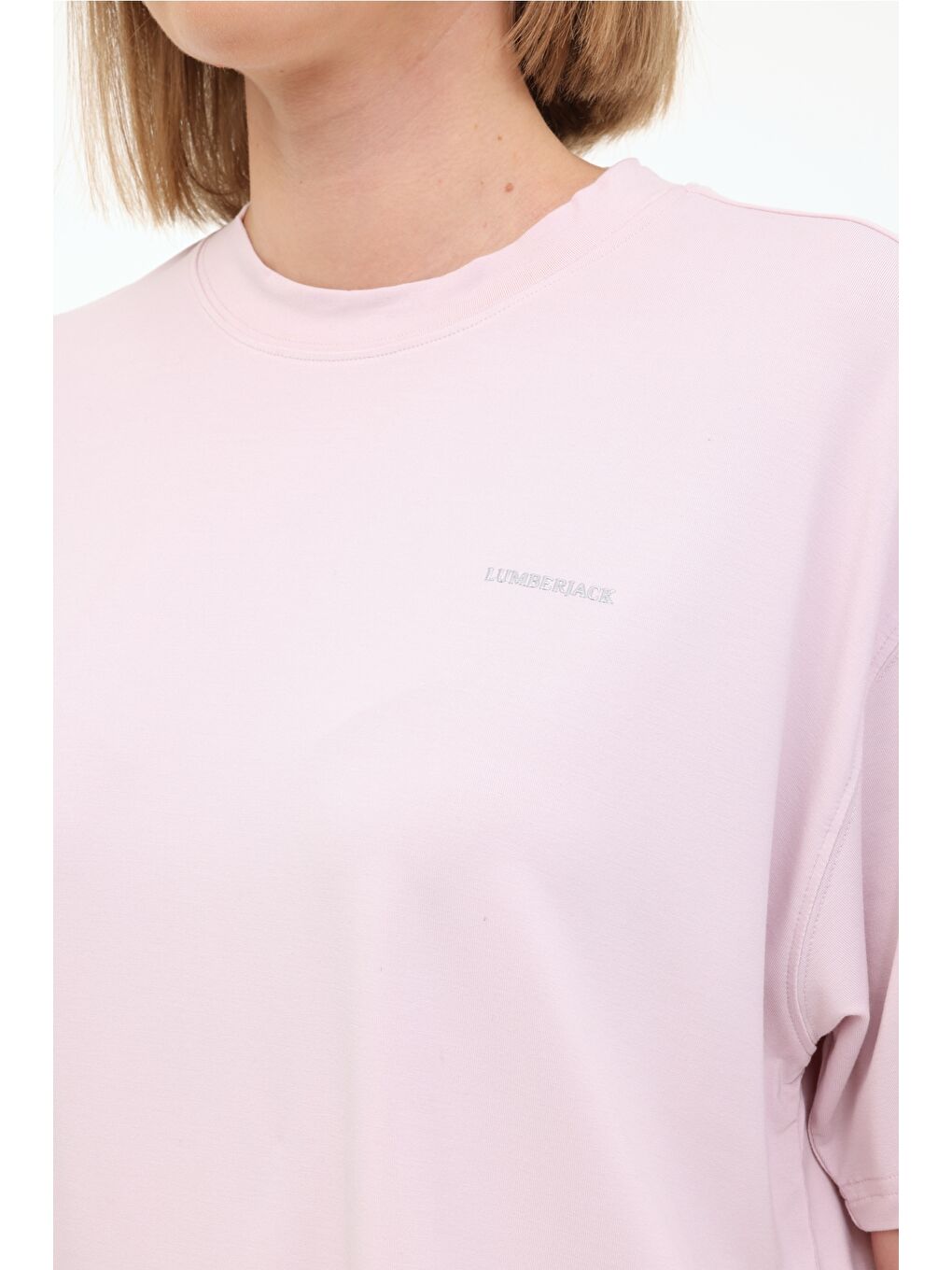 WL BAMB 11BMB-004 5FX Pembe Kadın Kısa Kol T-Shirt-3