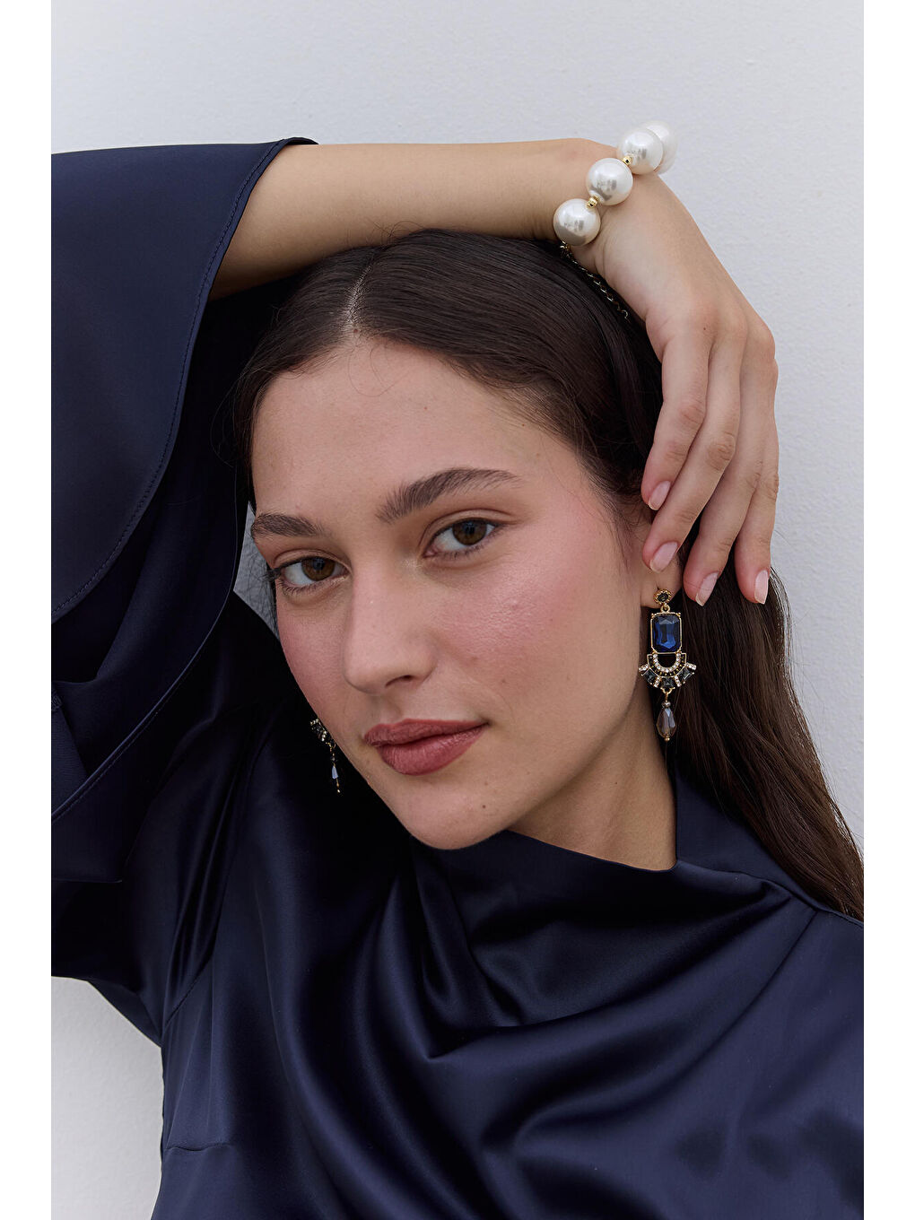 Büyük İnci Bileklik Açık Sarı-2