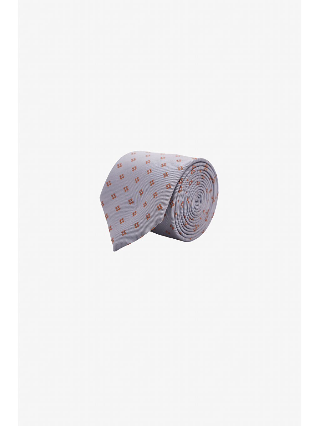 Erkek Gri-Hardal Desenli Kravat