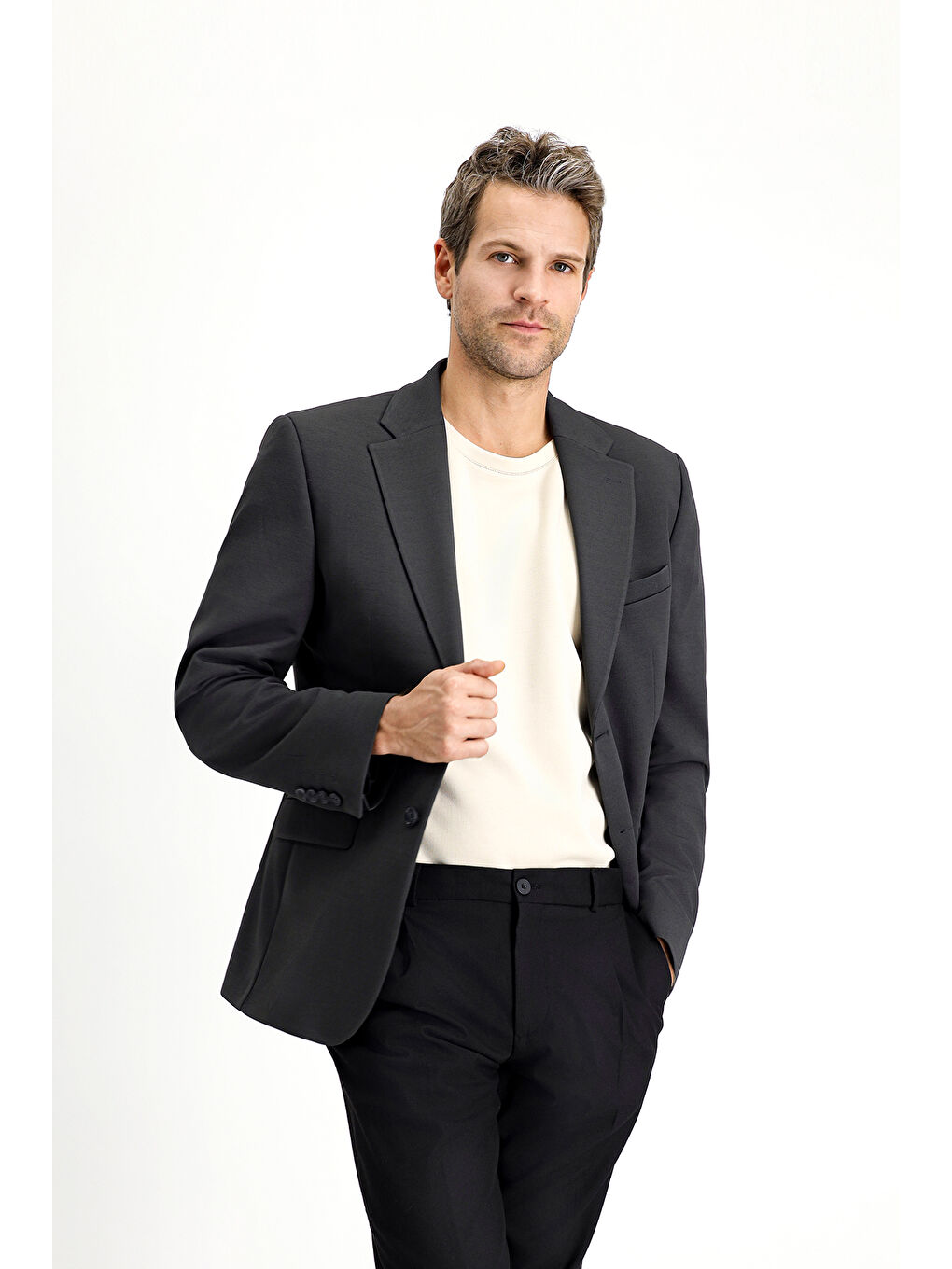 Antrasit Klasik Ceket-3