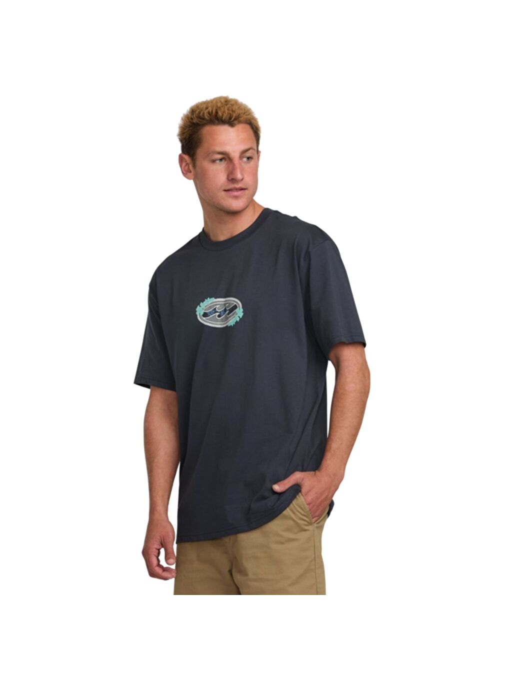 İndigo Flourish Regular Ss Erkek Mavi Tişört-2