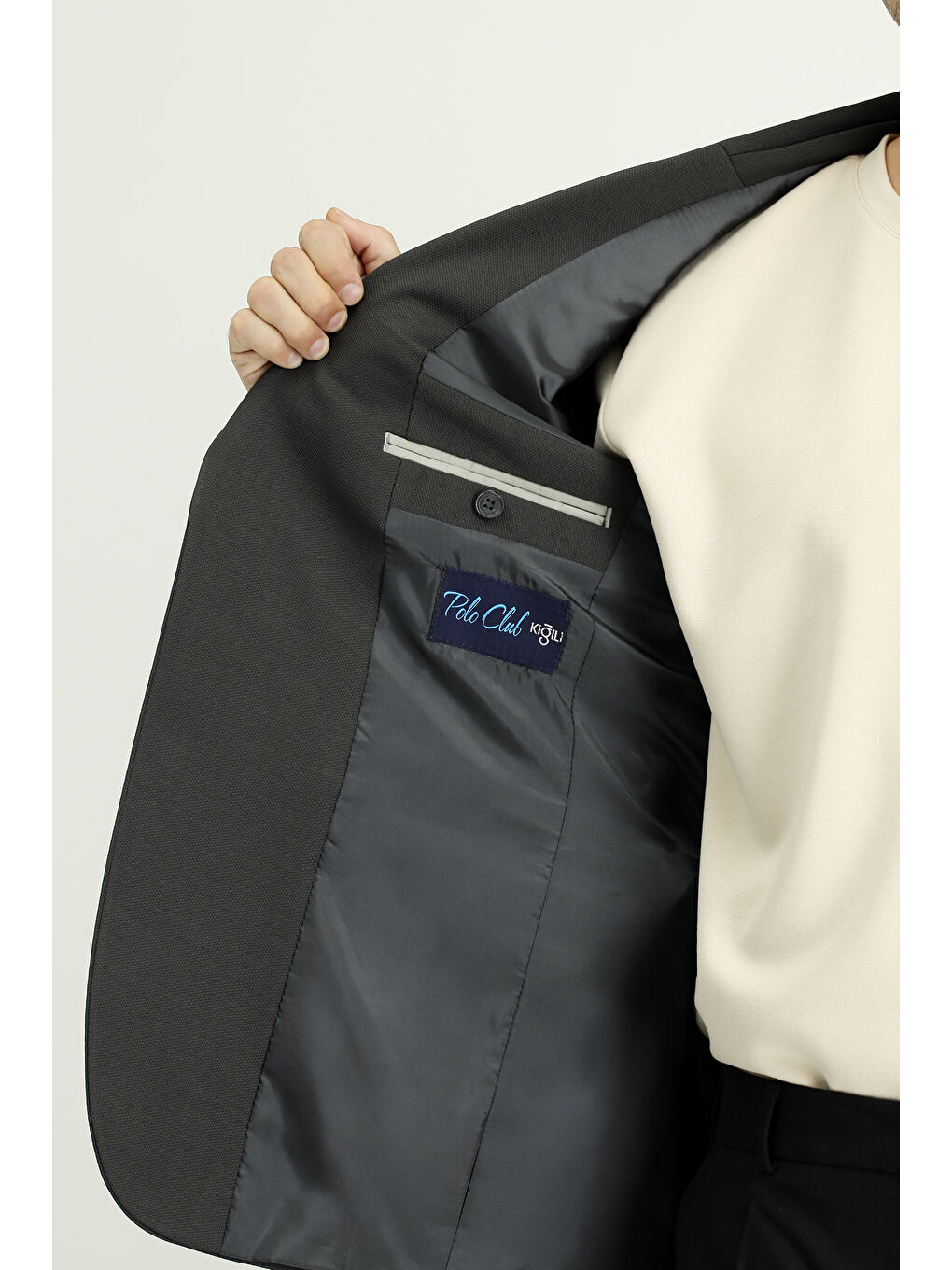 Antrasit Klasik Ceket-6