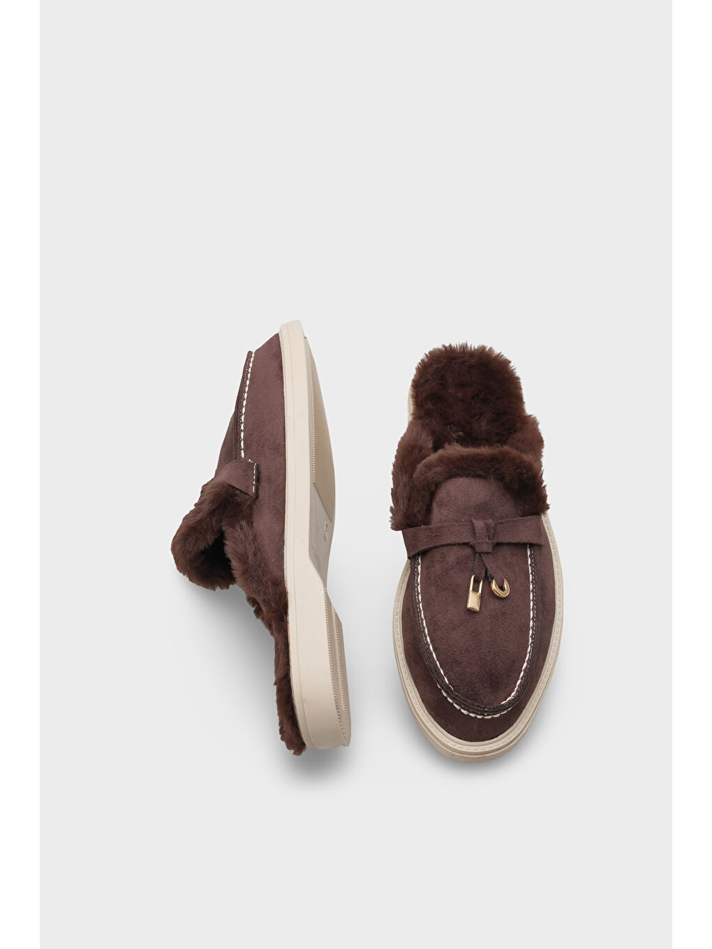 Kahverengi Debby Kadın Terlik-4