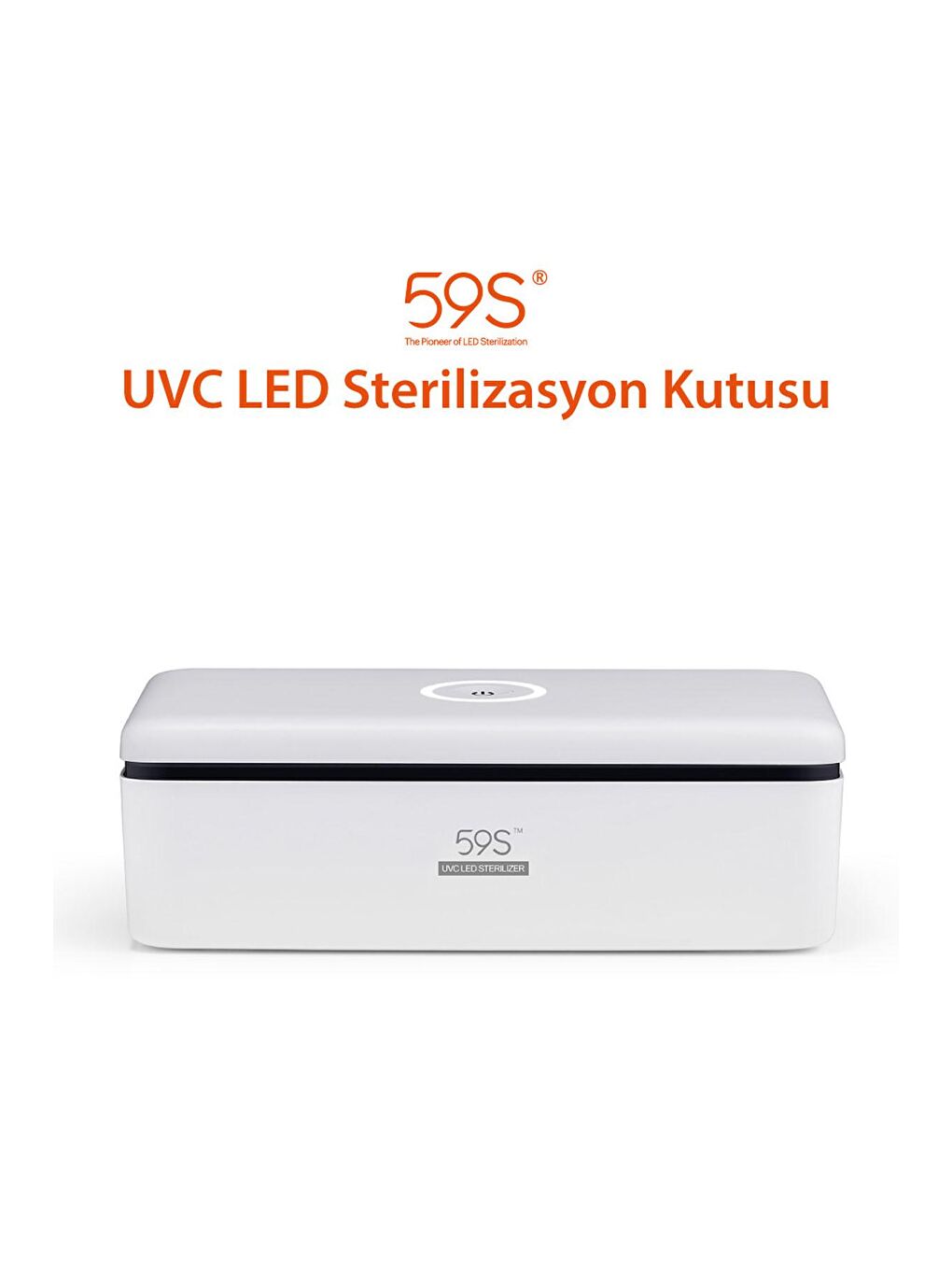 59S Beyaz-Renklibaskı S2 Ultraviyole (UVC) Mini Sterilizasyon Kutusu