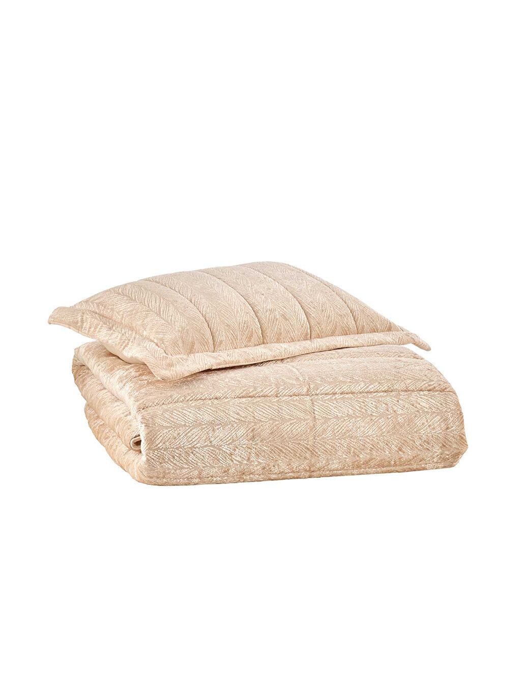 Kahverengi Velvet Kadife Comfort Set Uyku Seti Tek Kişilik 2 Parça Cappuccino-2
