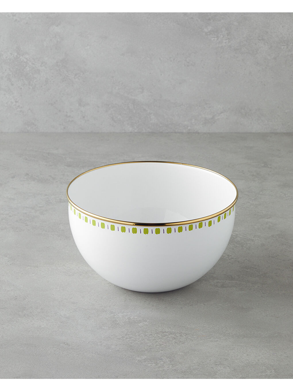 Summer Line Emaye Karıştırma Kabı 4 Lt Beyaz - Yeşil-1