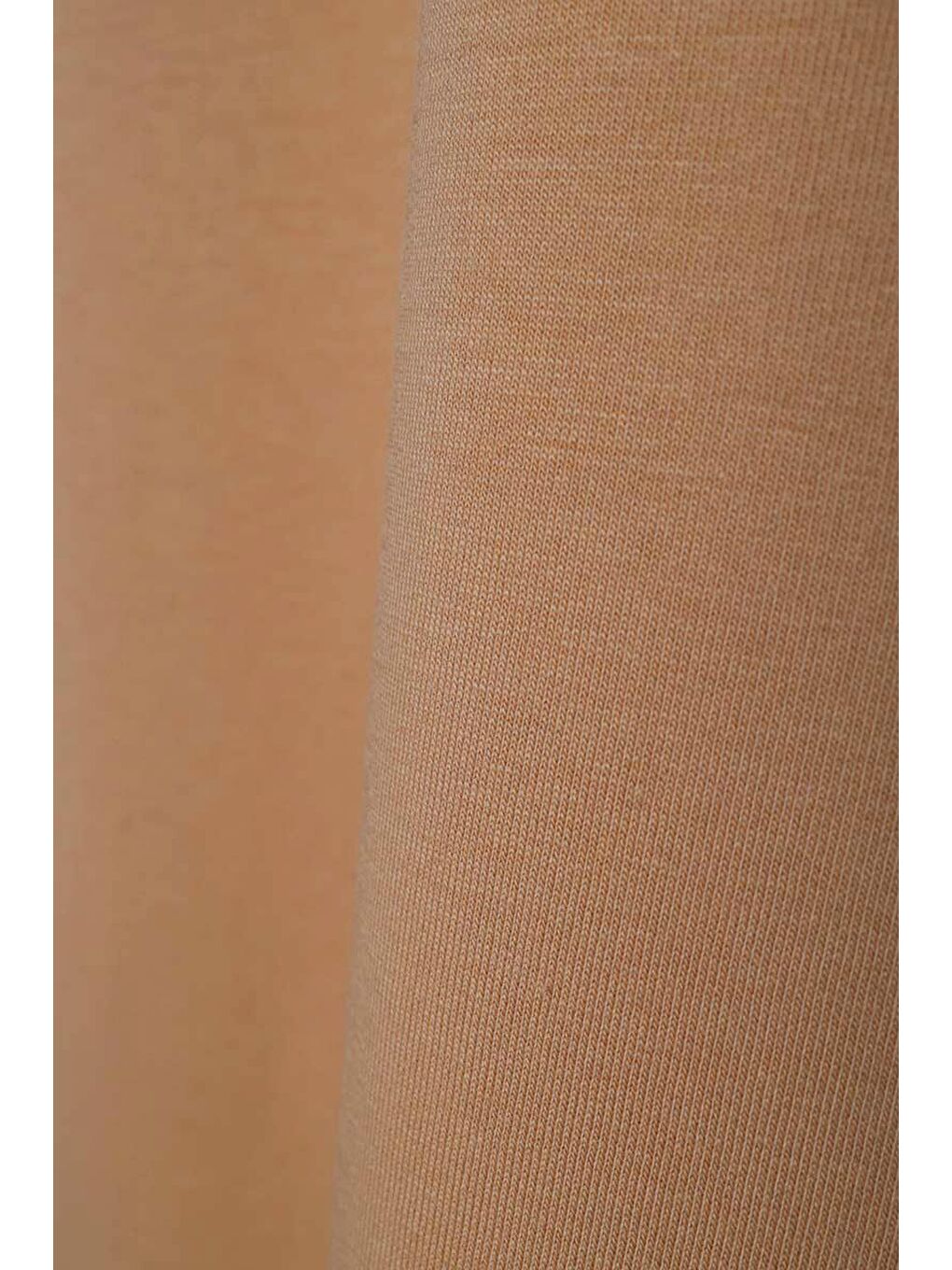 Sarı Hardal-Pamuklu Kolları Düğmeli Penye Elbise-6