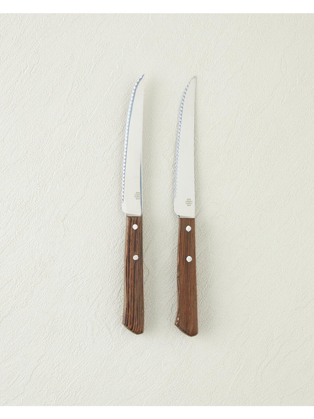 Iron Slice Paslanmaz Çelik 2'li Bıçak 11 Cm Kahverengi