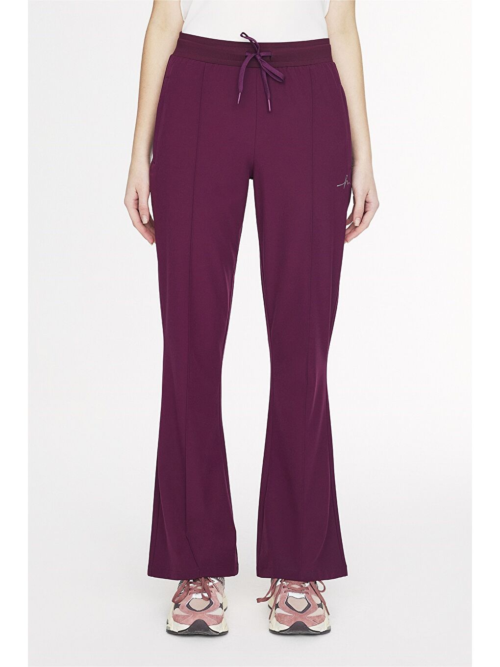 Active İspanyol Paça Mor Spor Pantolonu Eşofman Altı Act-2