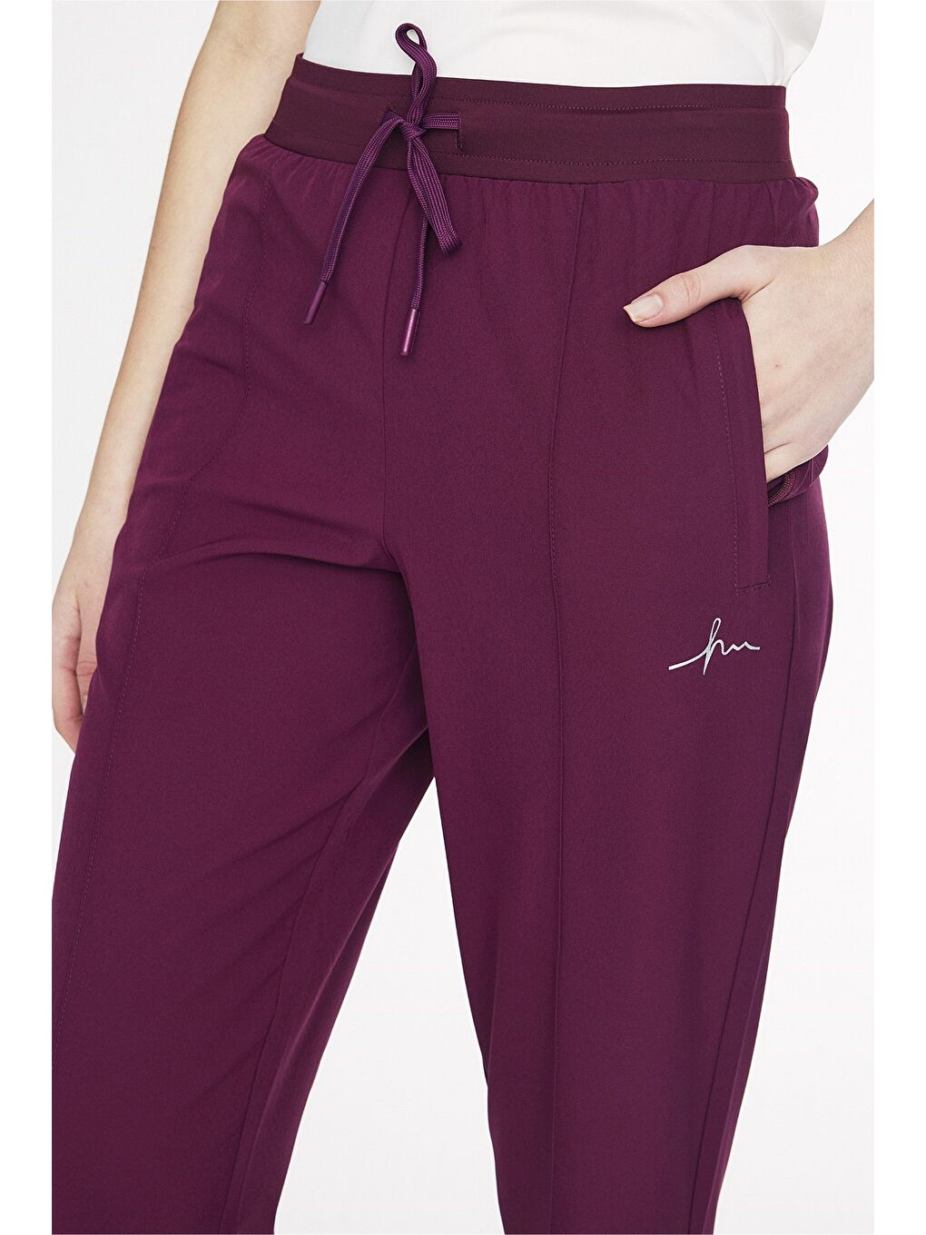 Active İspanyol Paça Mor Spor Pantolonu Eşofman Altı Act-2-1