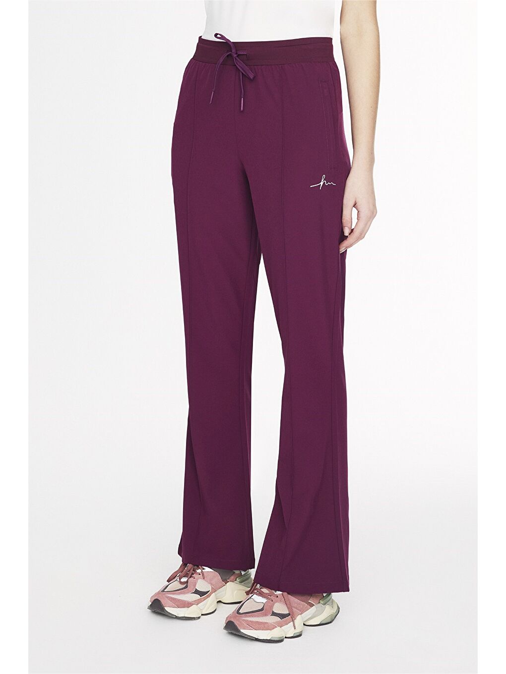 Active İspanyol Paça Mor Spor Pantolonu Eşofman Altı Act-2-2