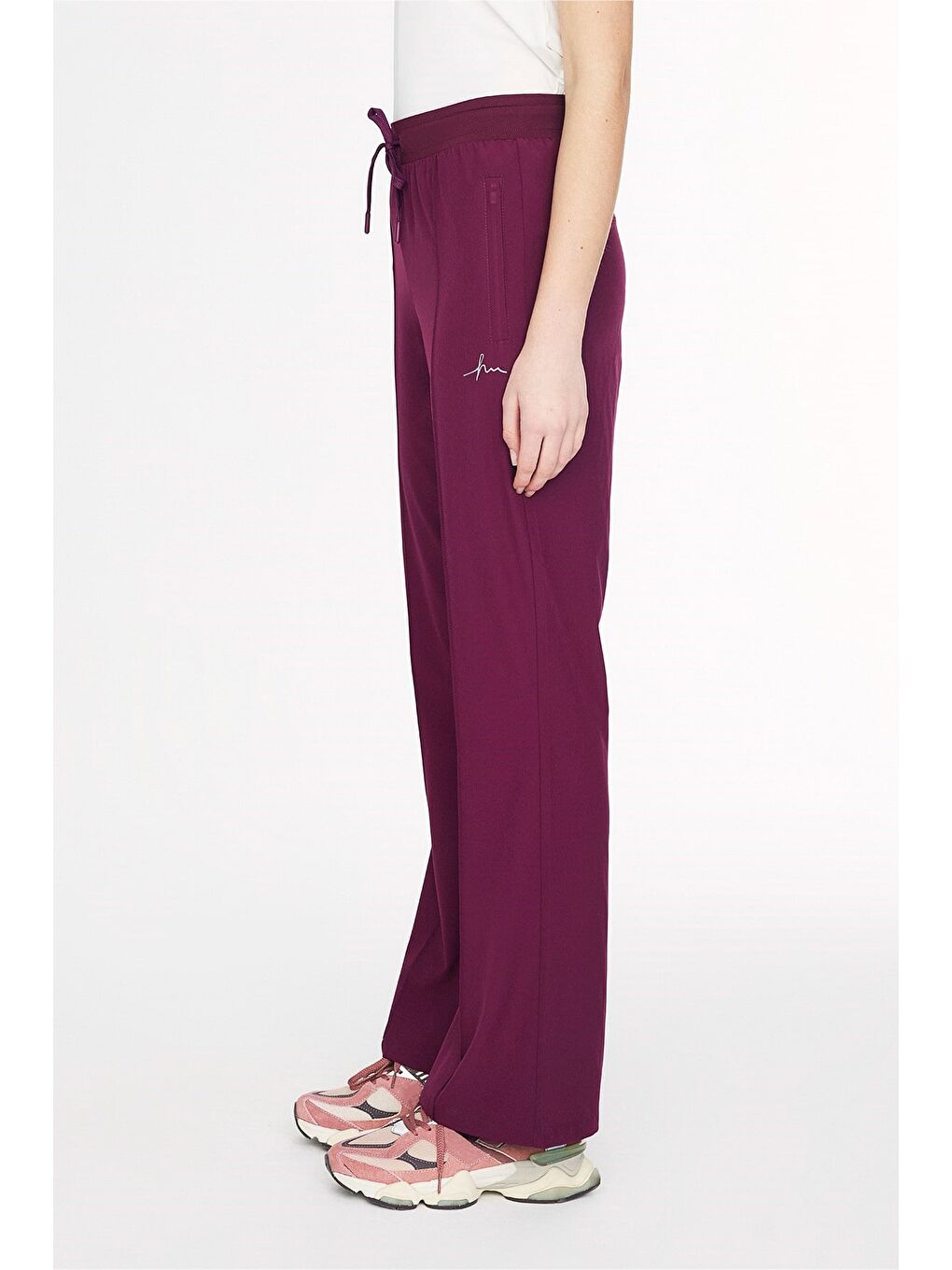 Active İspanyol Paça Mor Spor Pantolonu Eşofman Altı Act-2-3