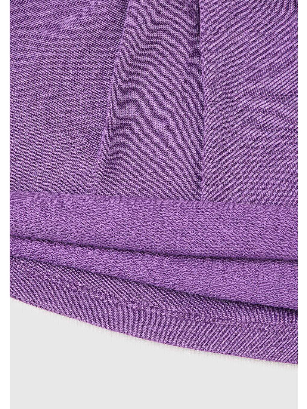 Kız Çocuk Mor Logo İşlemeli Beli İpli Şort-2