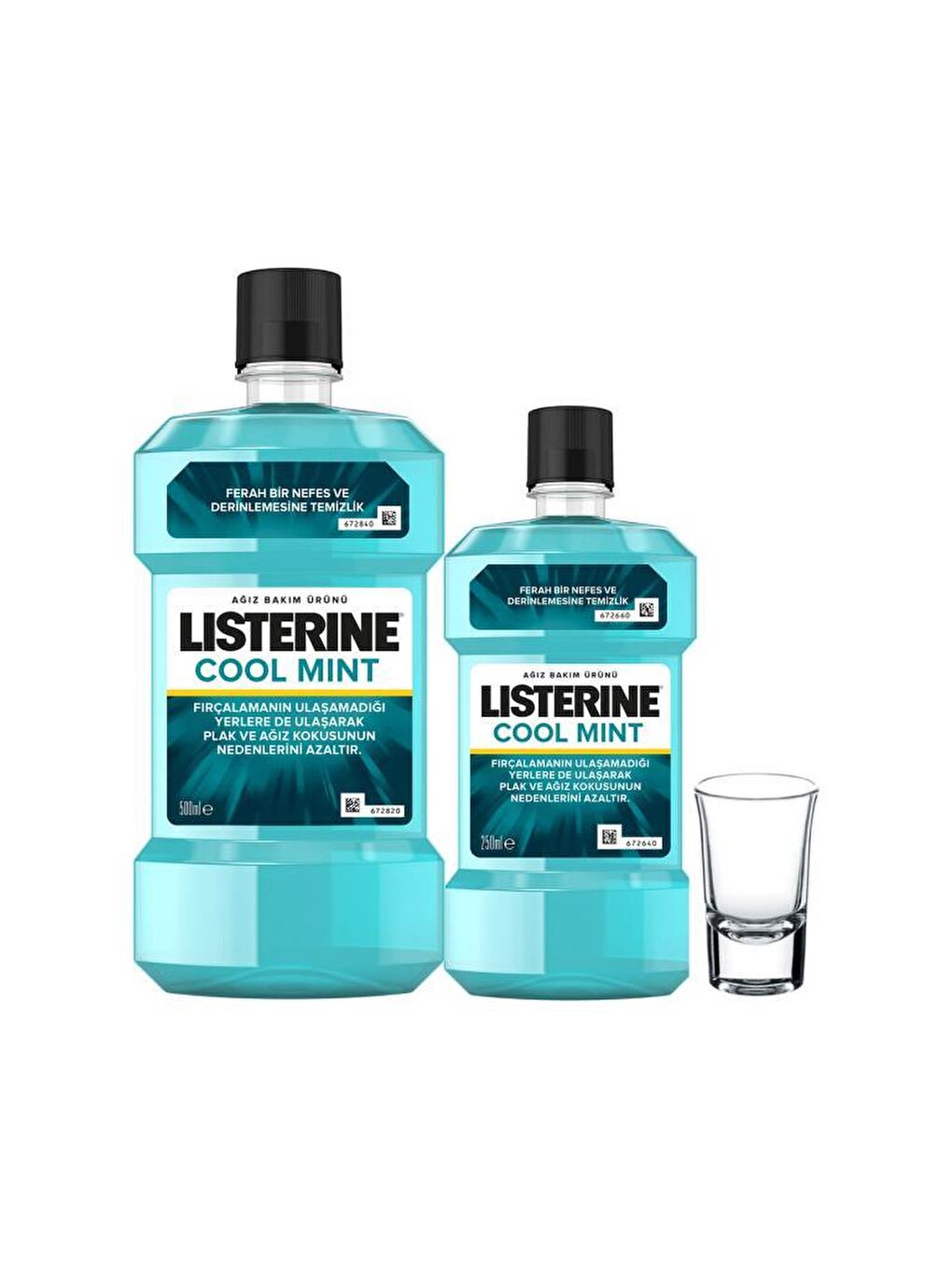 Listerine Renksiz Cool Mint Ağız Bakım Suyu 500+250 ml - 1