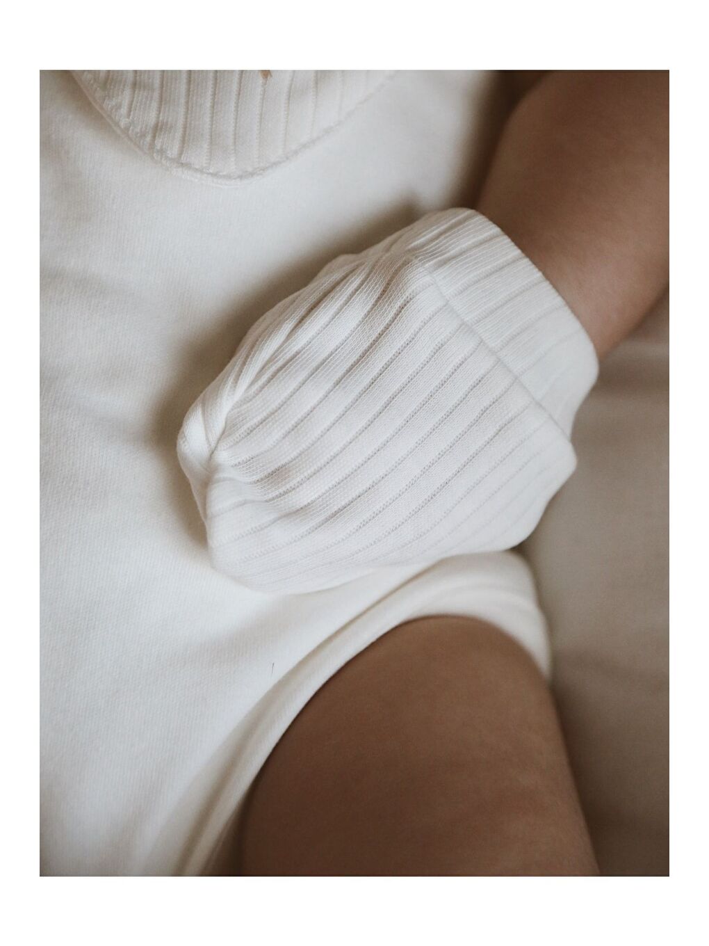 Karışık 3lü Hardal-Krem-Beyaz Yenidoğan Eldiven Set Model 1-2