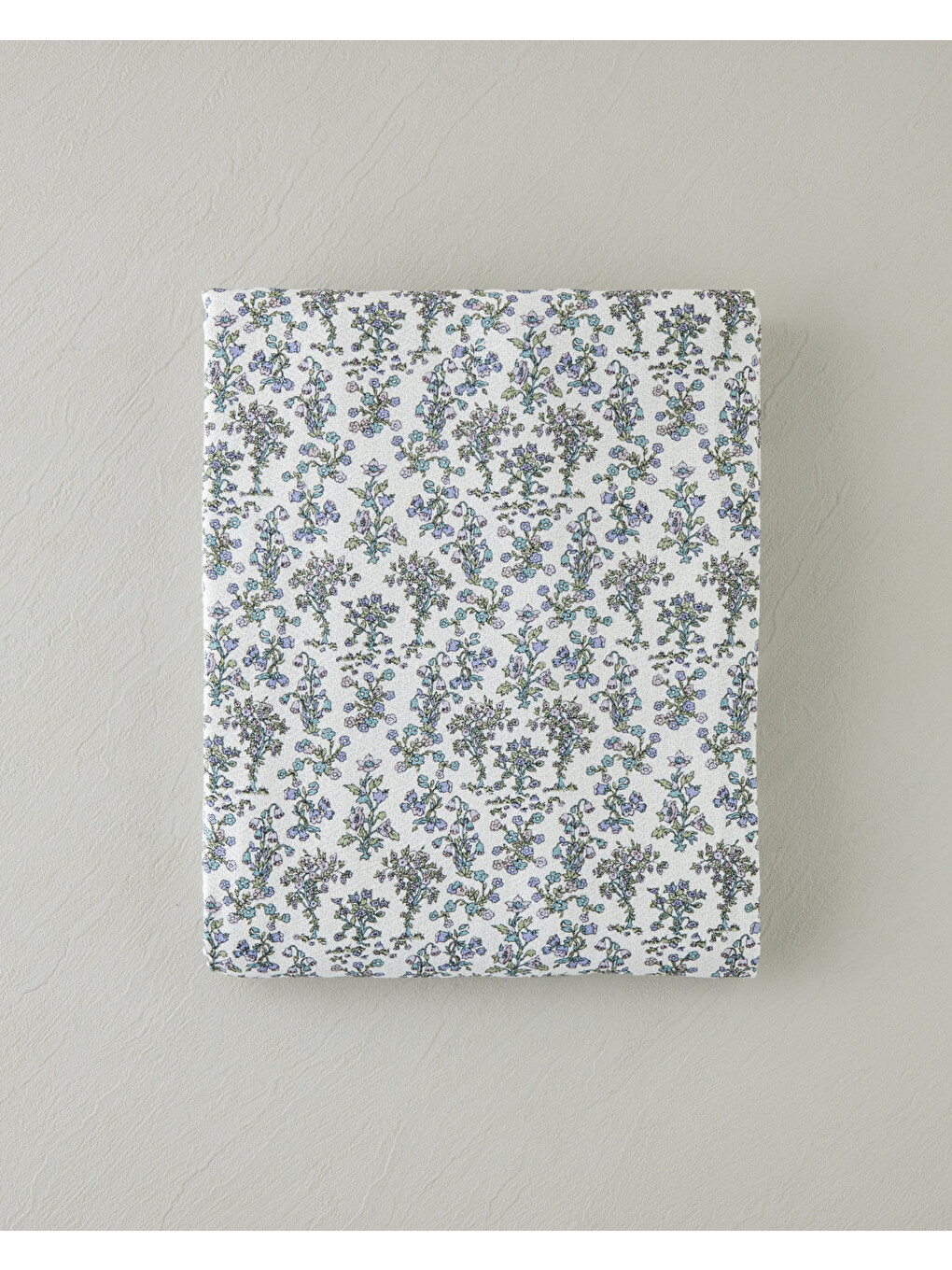 Fiore Baskılı Pamuklu Tek Kişilik Pike 150x220 Cm Mor-4