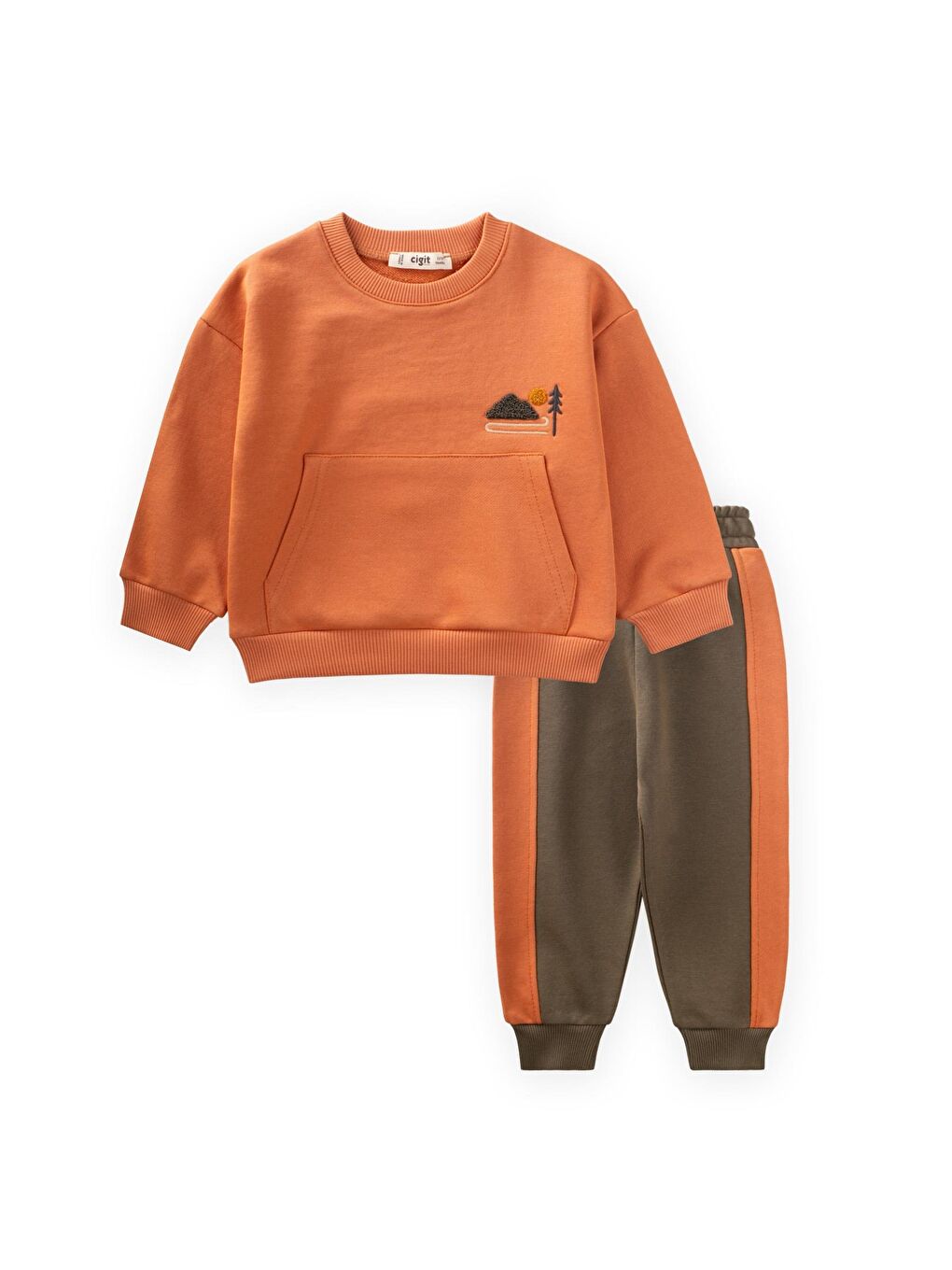 Sweatshirt Takım 1-6 Yaş Turuncu