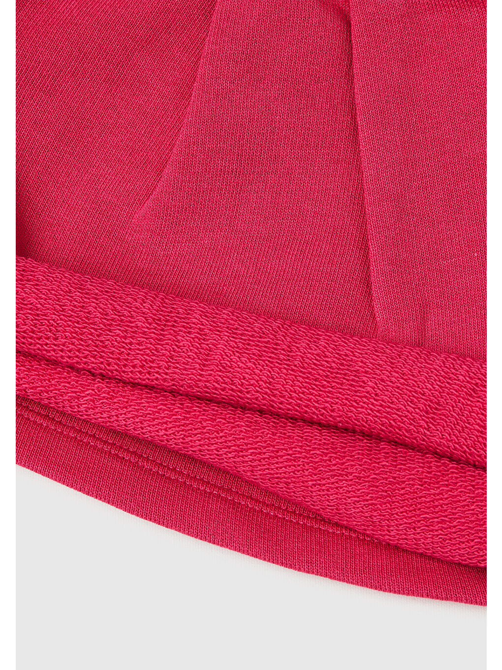Kız Çocuk Koyu Pembe Logo İşlemeli Beli İpli Şort-2